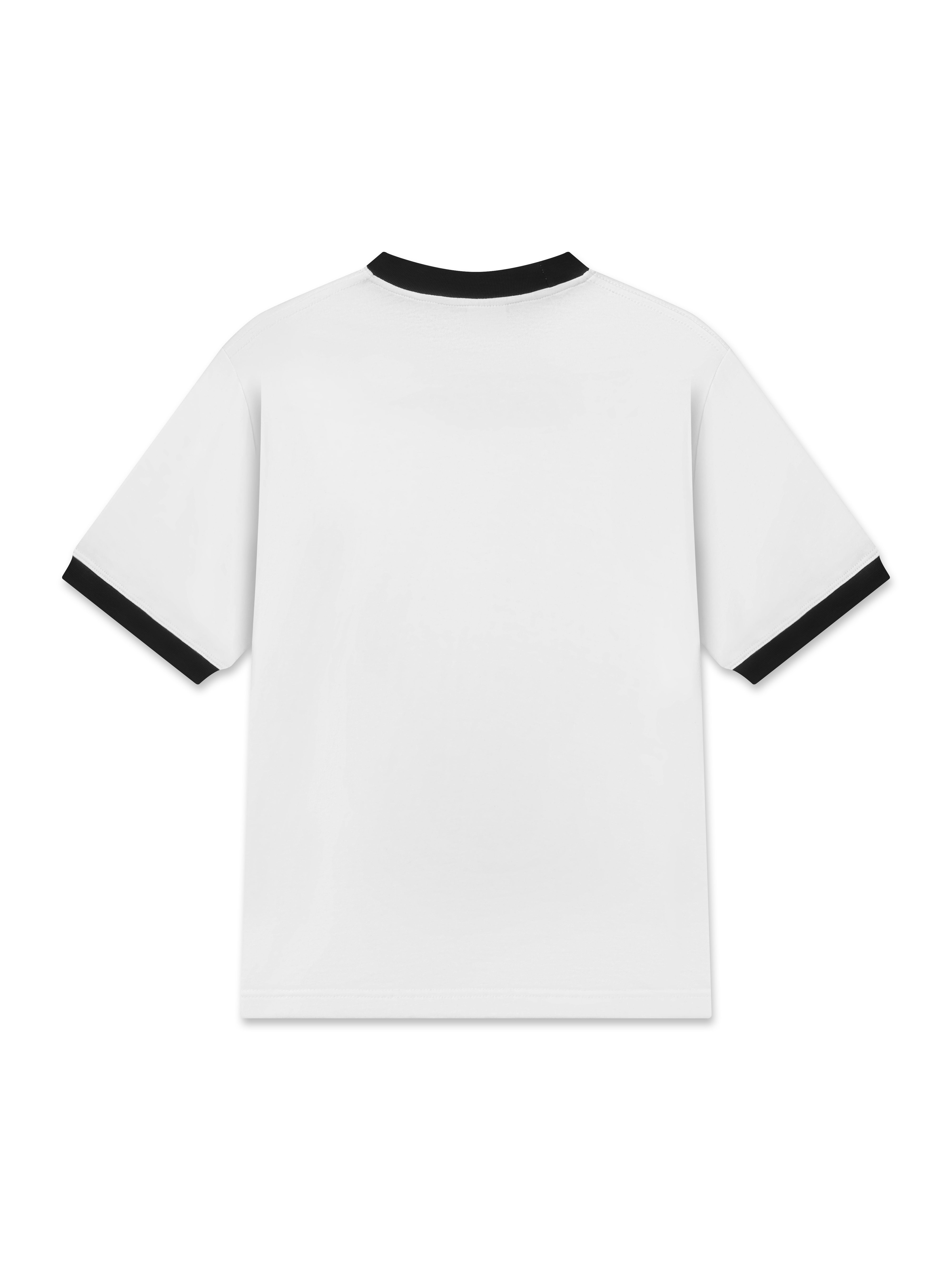 Áo Thun Ringer Relaxed Fit Mustang Vintage Black & White