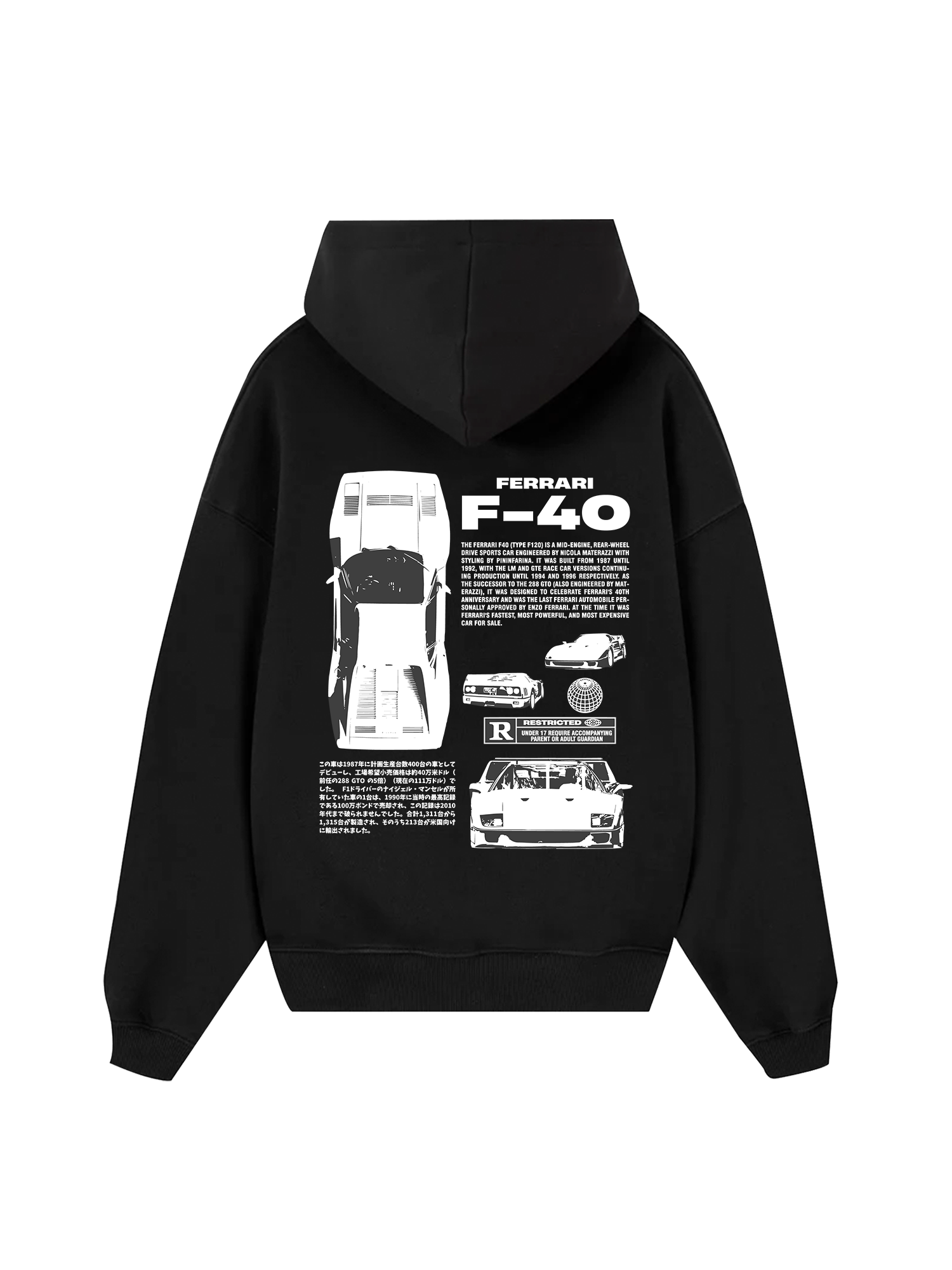 Ferrari F-40 Classic Hoodie