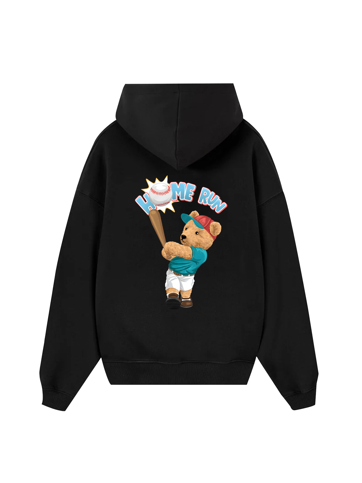 Baseball Home Run Teddy Bear Hoodie
