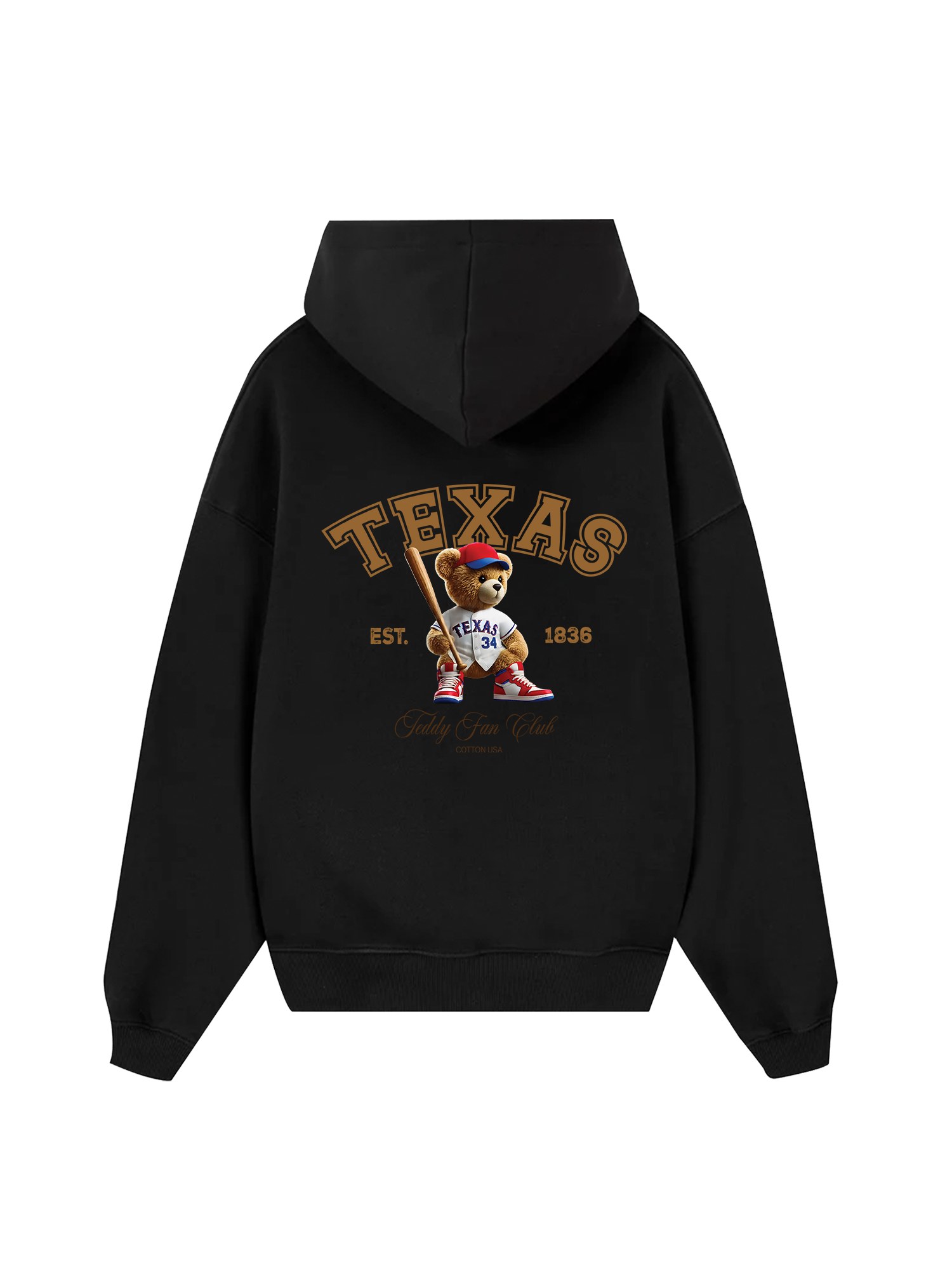 Baseball Texas Teddy Fan Club Hoodie