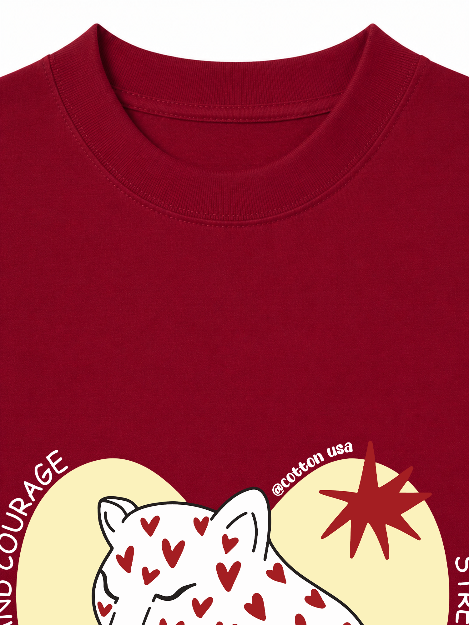 Áo Thun Relaxed Fit Urban Leopard Strength And Courage