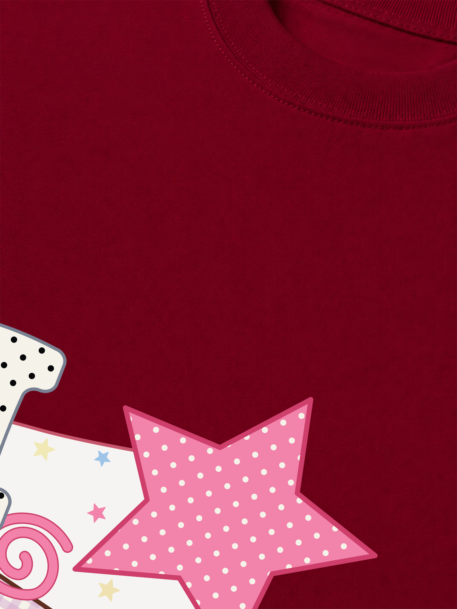 Áo Thun Relaxed Fit Dotty Mood Pink Star Candy