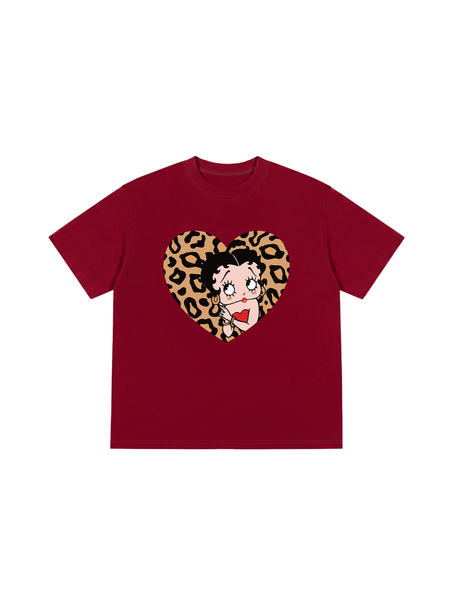 Áo Thun Relaxed Fit Urban Leopard Betty Cheetah Heart