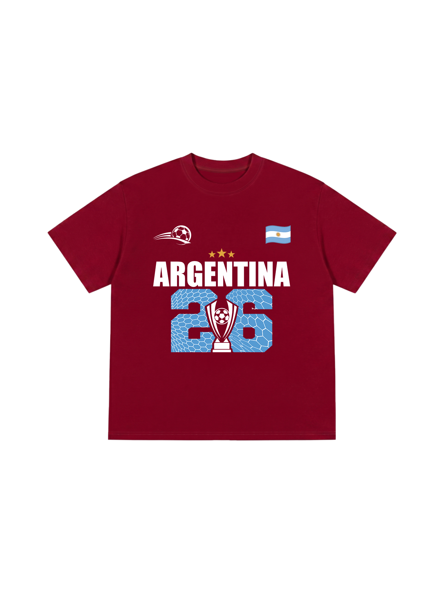 Áo Thun Relaxed Fit Soccer World Cup Argentina