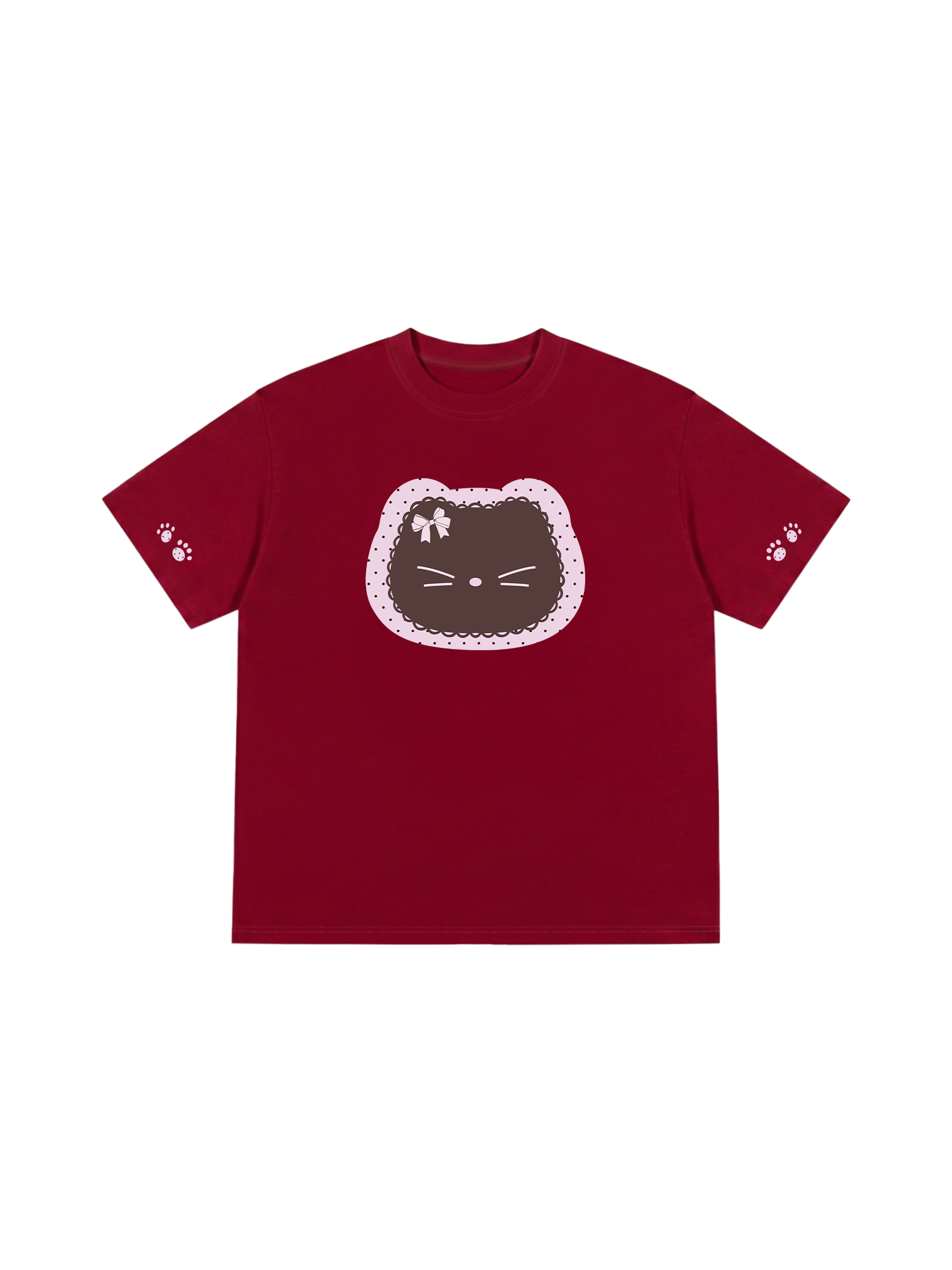 Áo Thun Relaxed Fit Dotty Mood Cute Cat