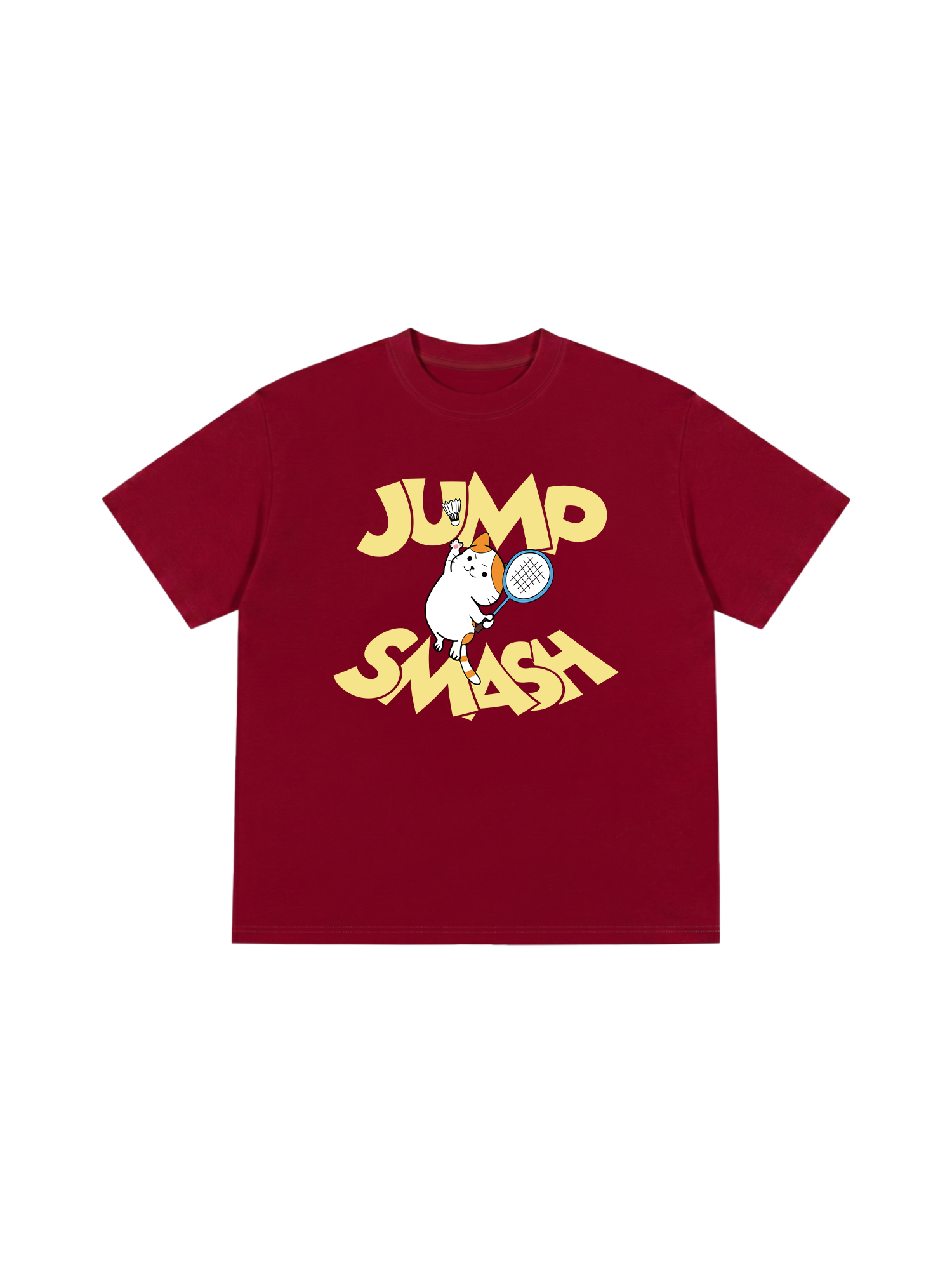 Áo Thun Relaxed Fit Badminton Cat Jump Smash