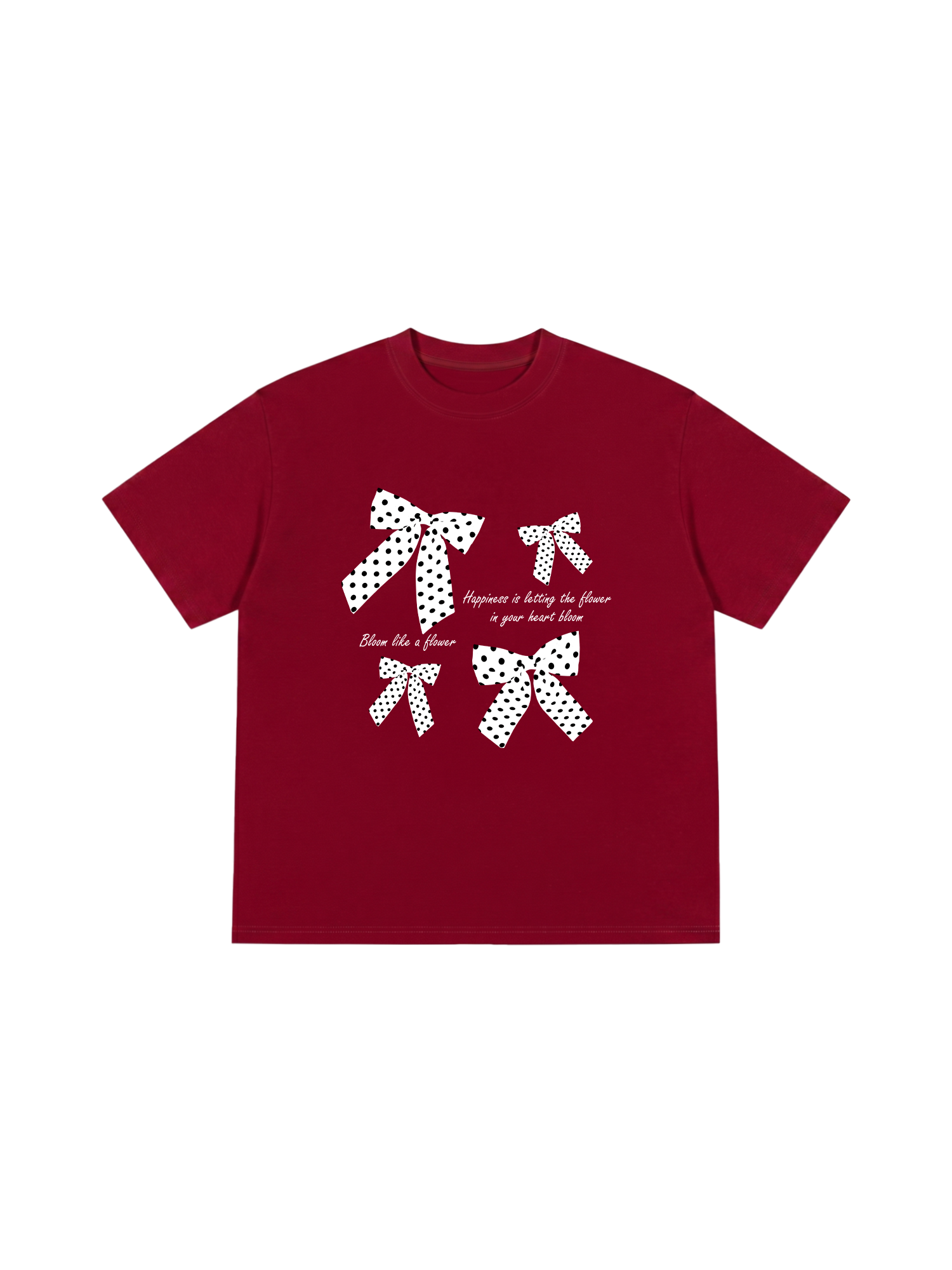 Áo Thun Relaxed Fit Dotty Mood Lovely Bloom Ribbon