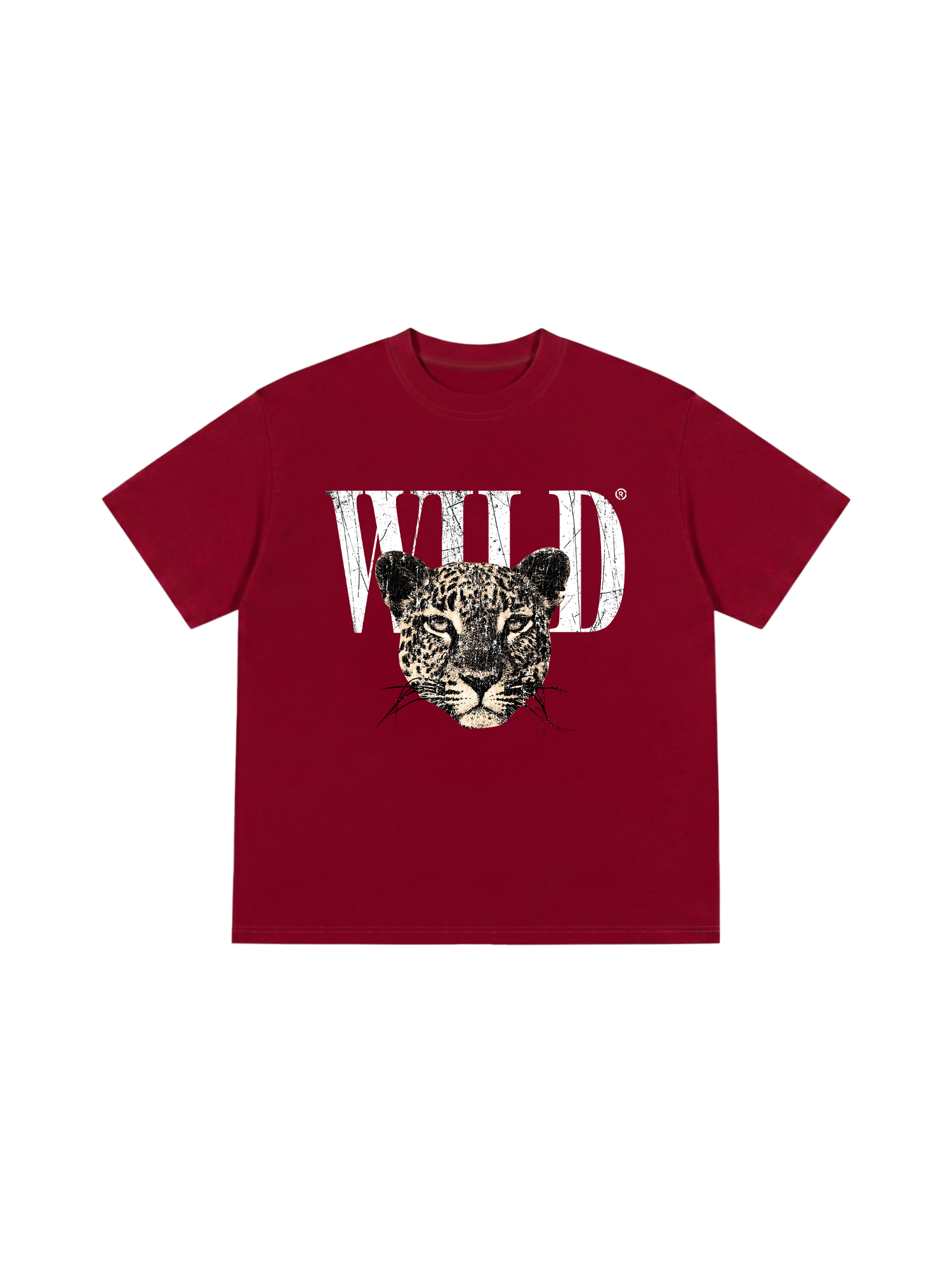 Áo Thun Relaxed Fit Urban Leopard Crimson Wild