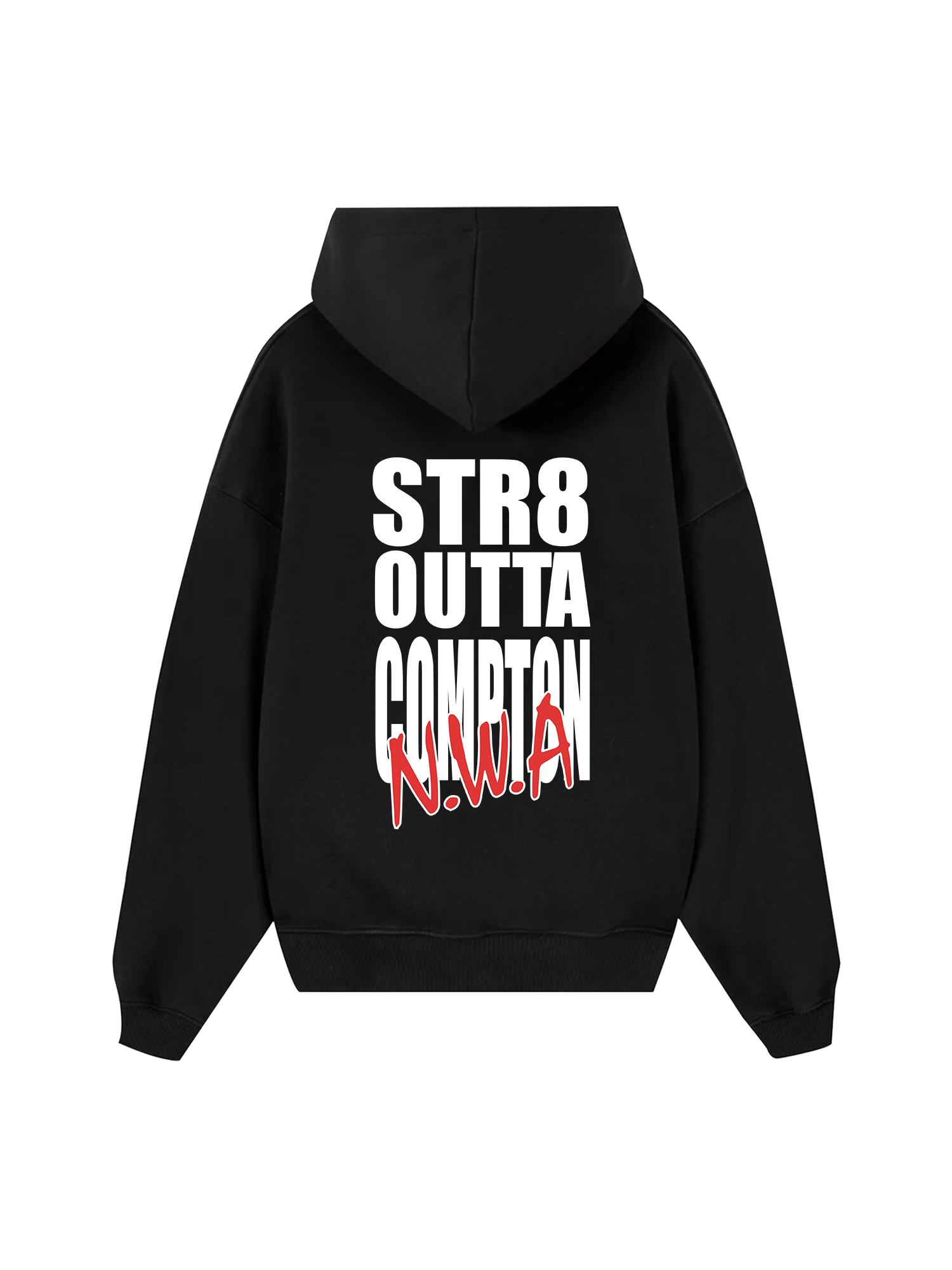 Rapper NWA Straight Outta Compton Typo Hoodie