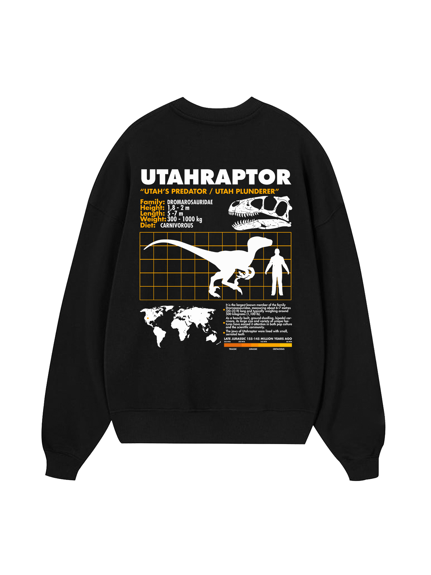 Wild Life Analysis Table Utahraptor Sweater