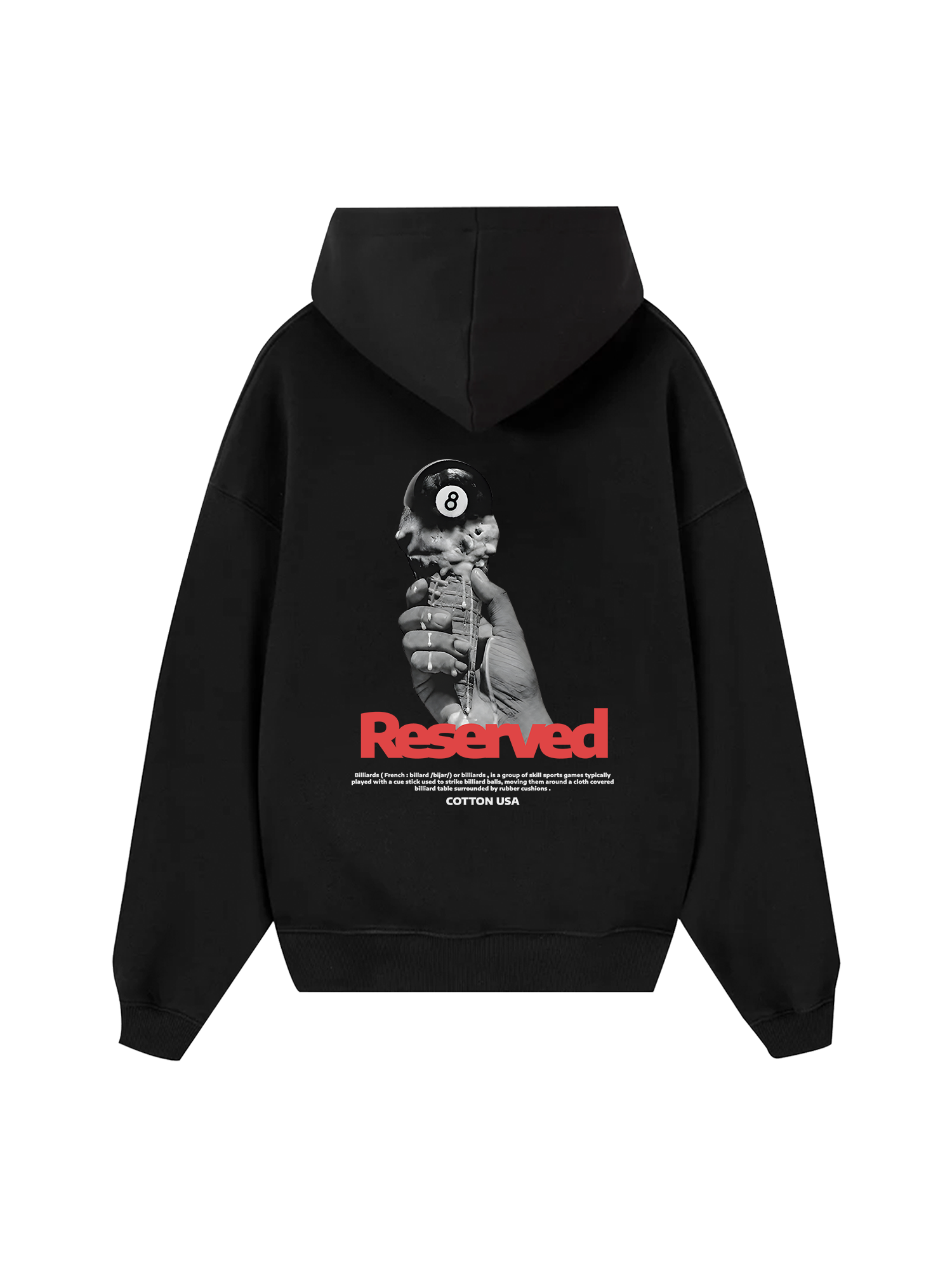 Billiards Reserved Gray Hoodie