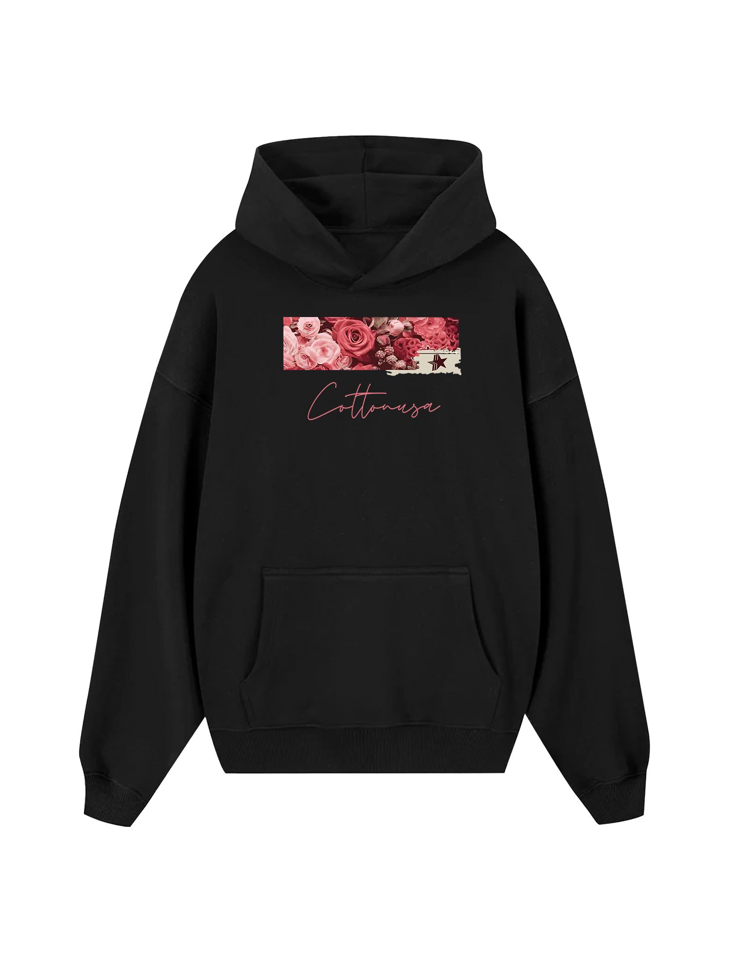 Trending Floral Cotton Usa Hoodie