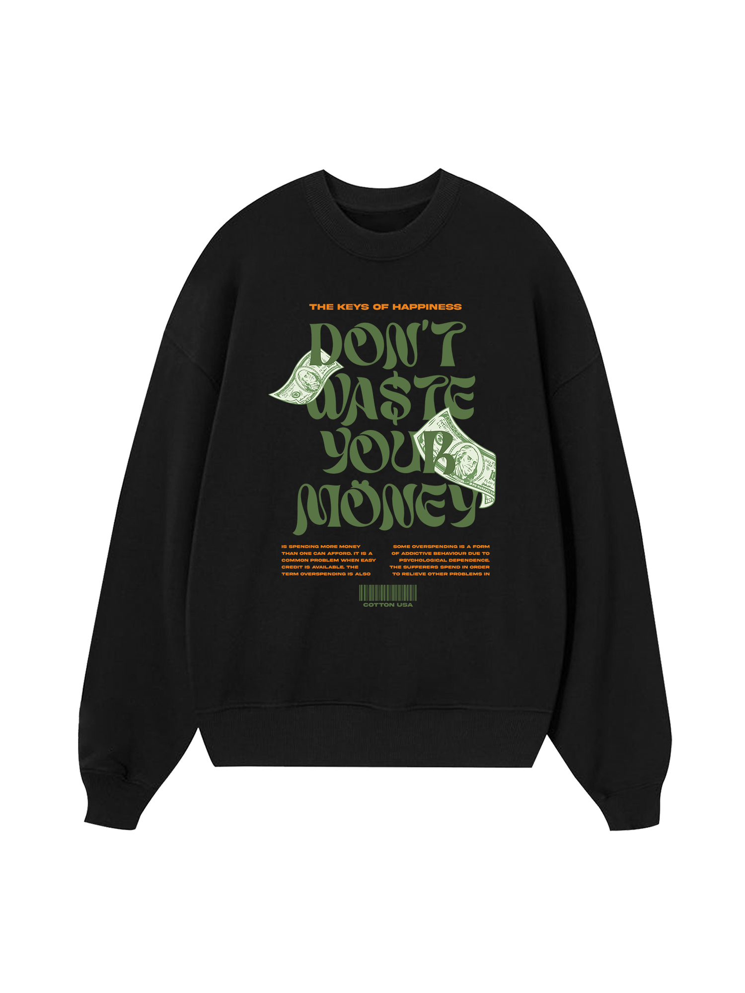 Money The Keys Of Happiness Sweater