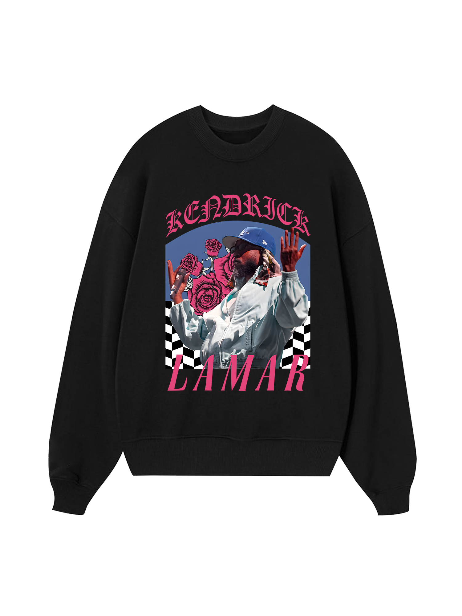 Rapper Kendrick Lamar Roses Sweater