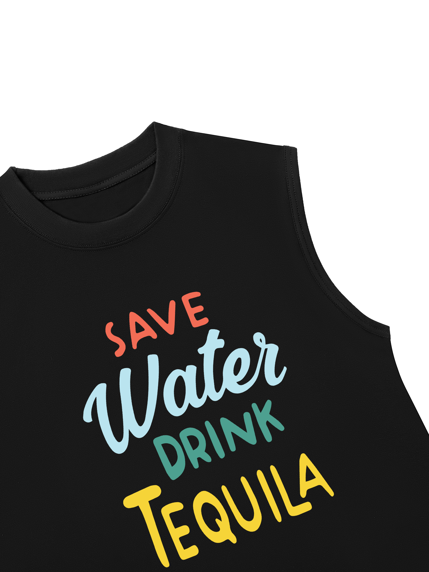 Áo Ba Lỗ Relaxed Fit Save Water Drink Tequila