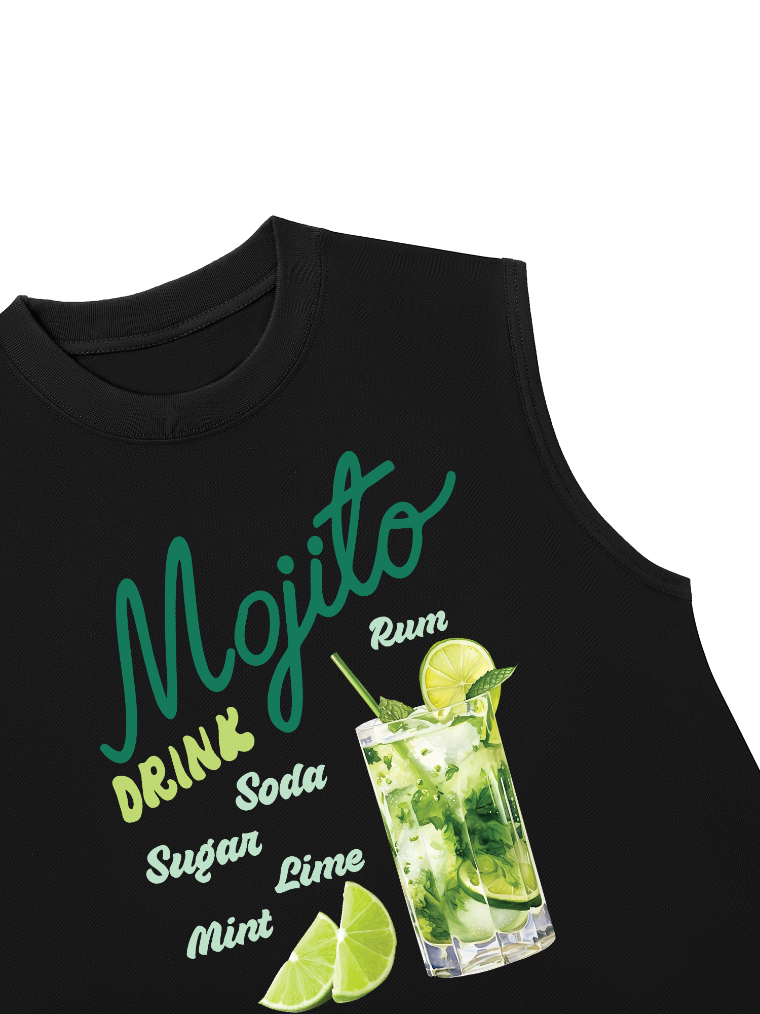 Áo Ba Lỗ Relaxed Fit Mojito Drink