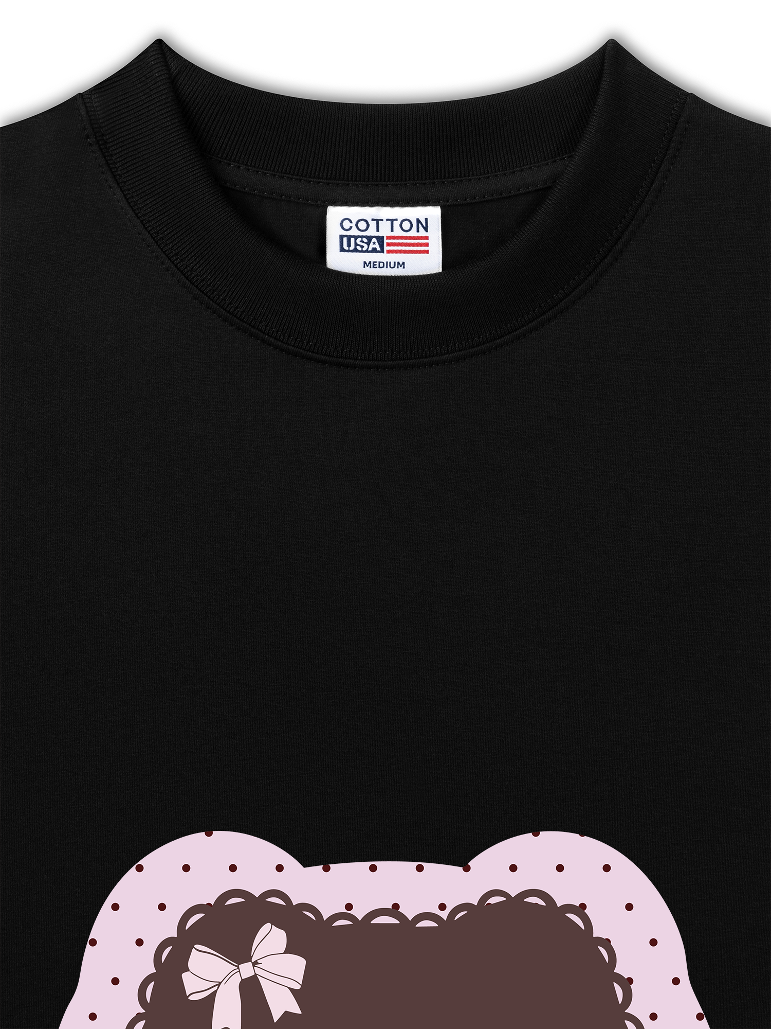 Áo Thun Relaxed Fit Dotty Mood Cute Cat