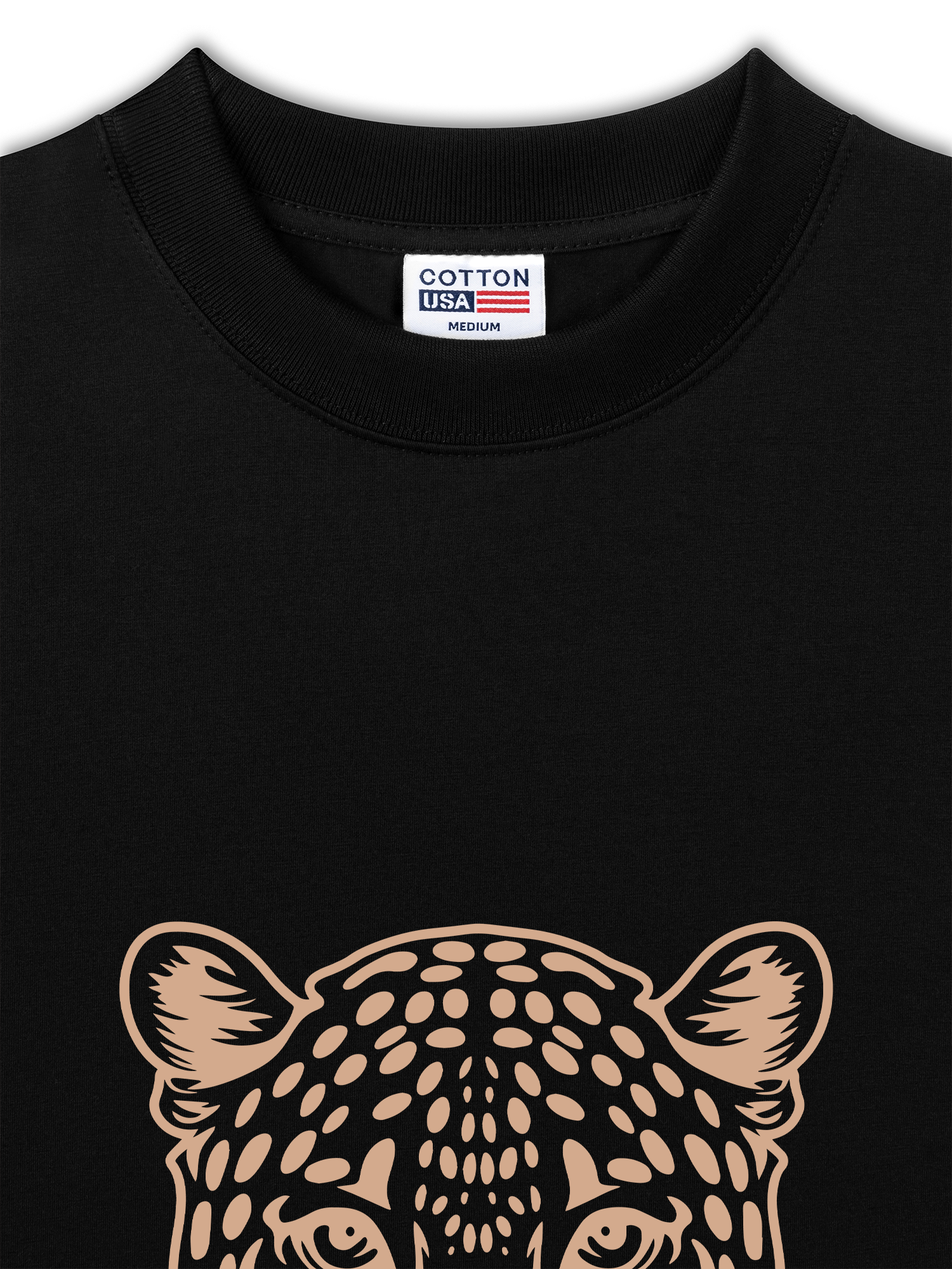 Áo Thun Relaxed Fit Urban Leopard Feline Face