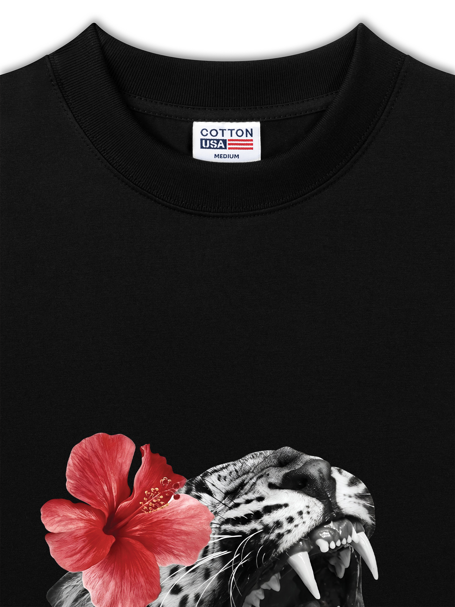 Áo Thun Relaxed Fit Urban Leopard Roar Flower