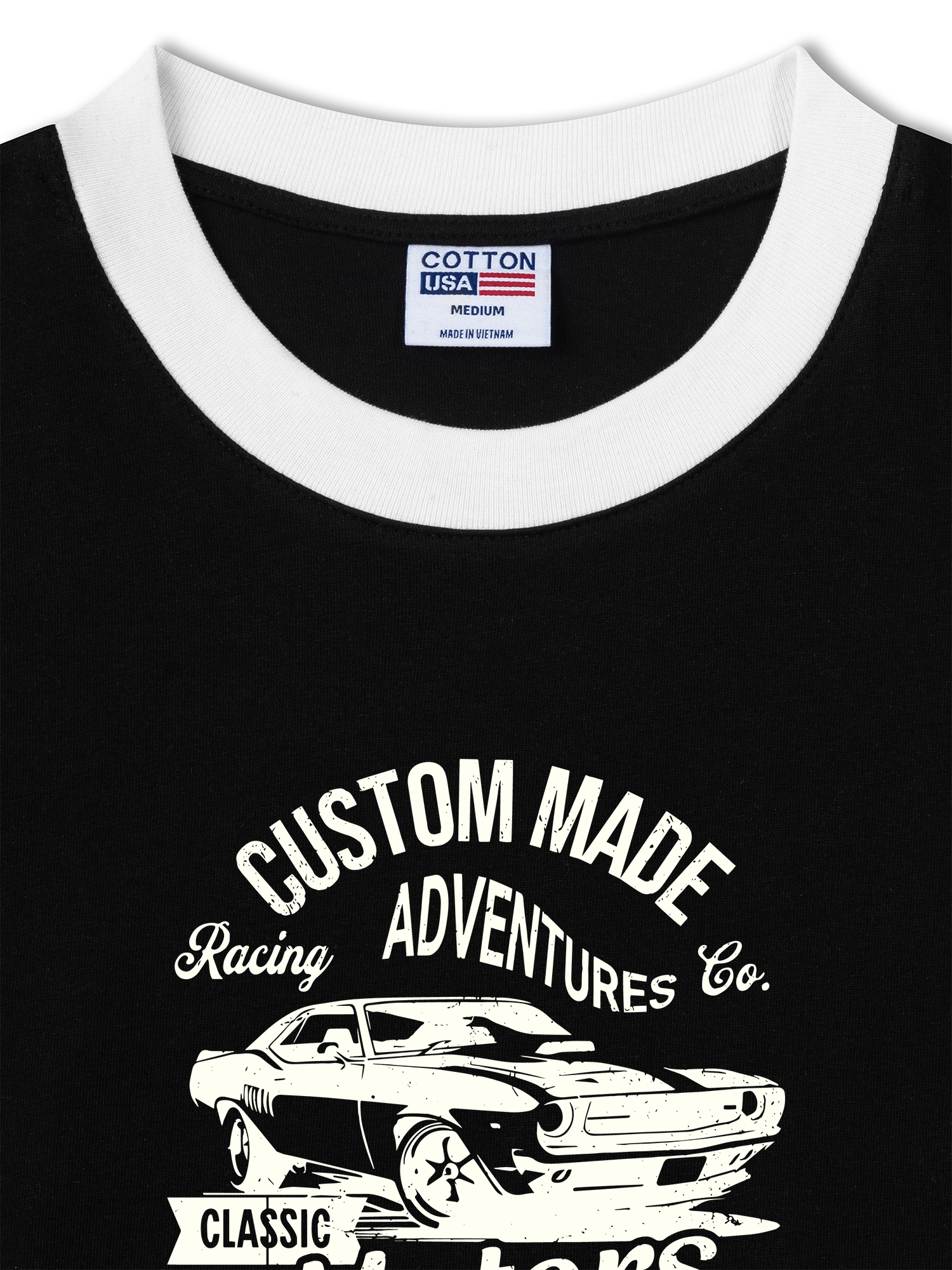 Áo Thun Ringer Relaxed Fit Classic Motors Old School