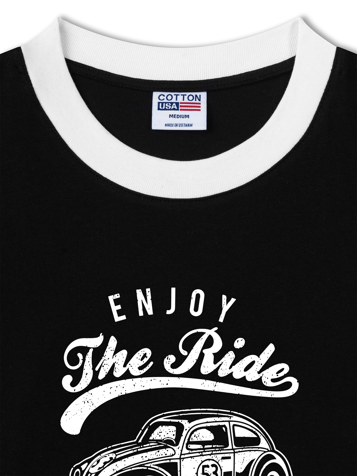 Áo Thun Ringer Relaxed Fit Enjoy the Ride