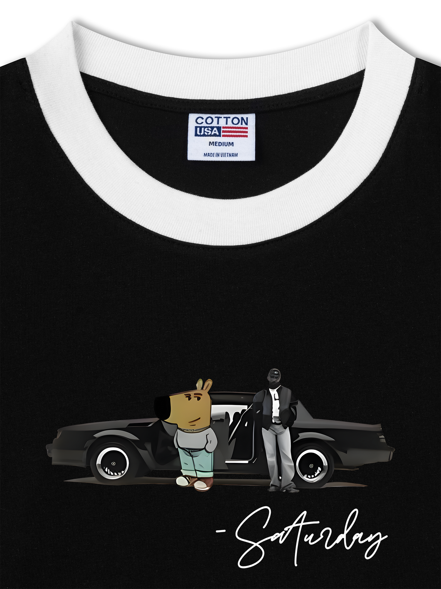 Áo Thun Ringer Relaxed Fit Classic Car Saturday