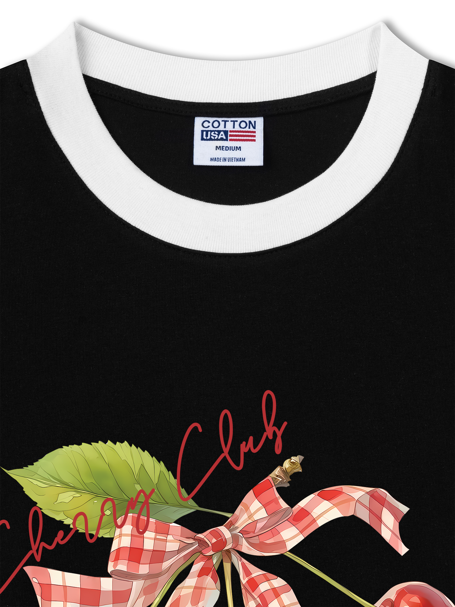 Áo Thun Ringer Relaxed Fit Cherry Red Cherry Club