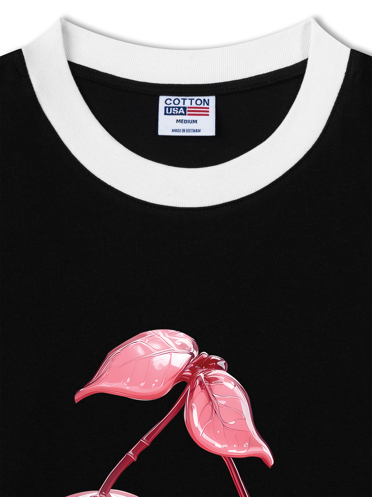 Áo Thun Ringer Relaxed Fit Cherry Skull