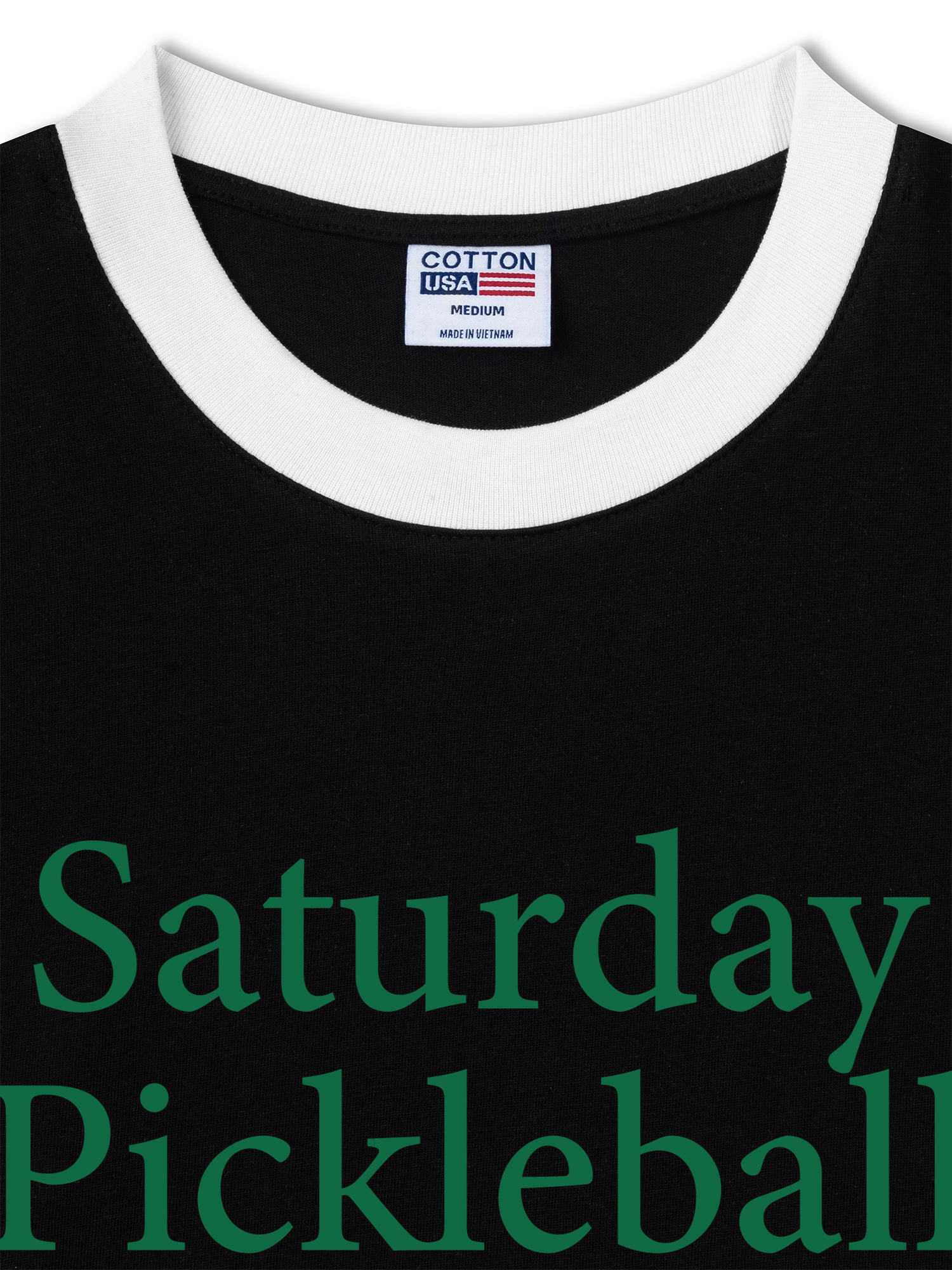 Áo Thun Ringer Relaxed Fit Saturday Pickleball Club