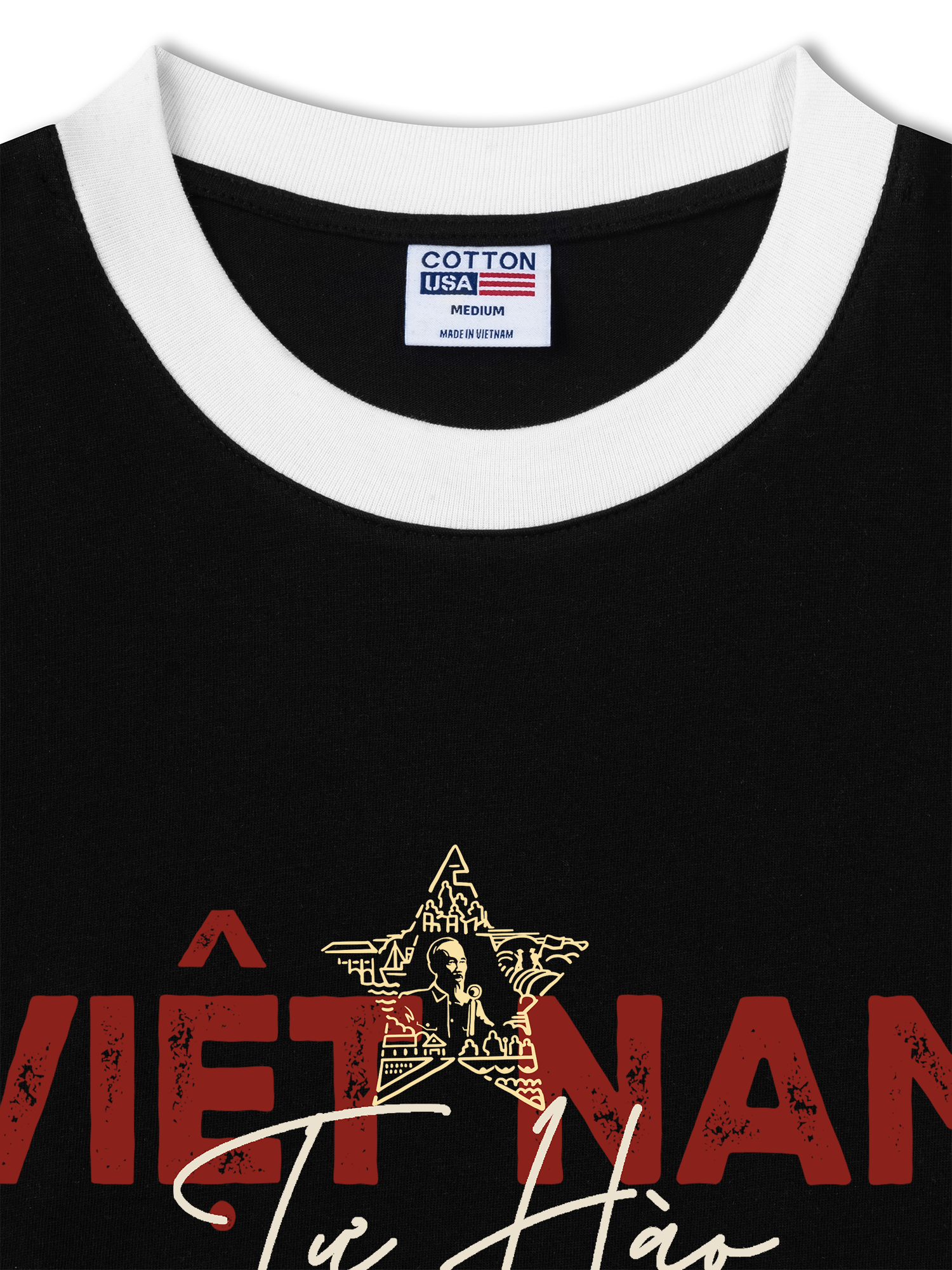 Áo Thun Ringer Relaxed Fit Việt Nam Tự Hào