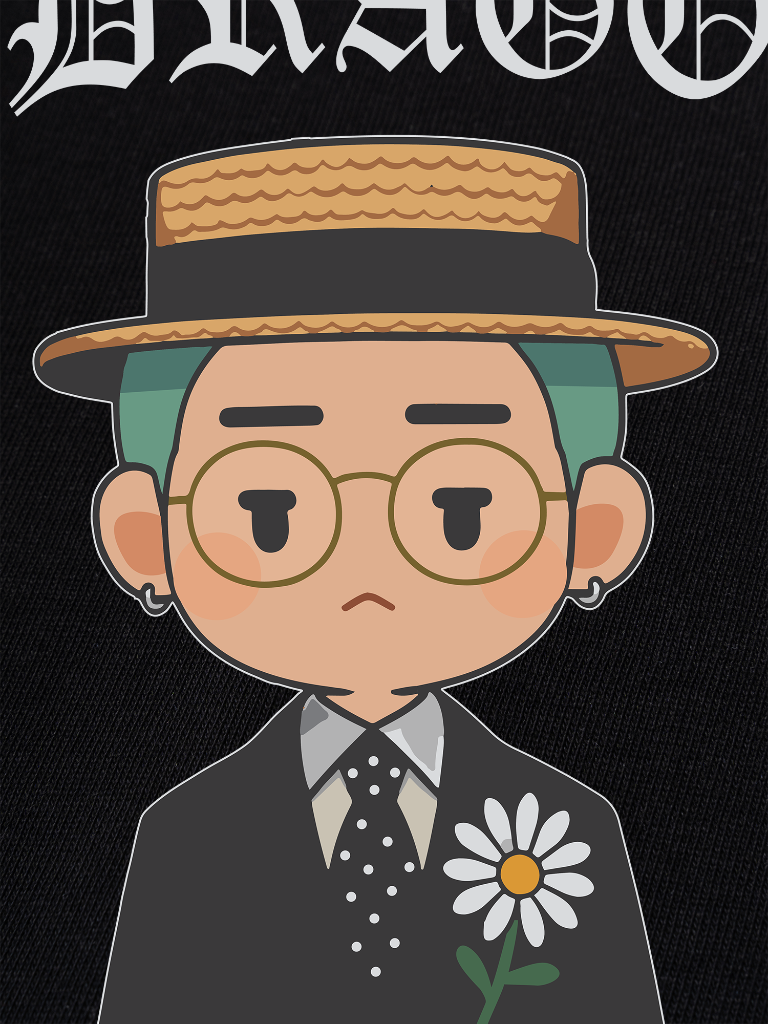 Áo Thun Ringer Relaxed Fit Cartoon GD Peace Minusone