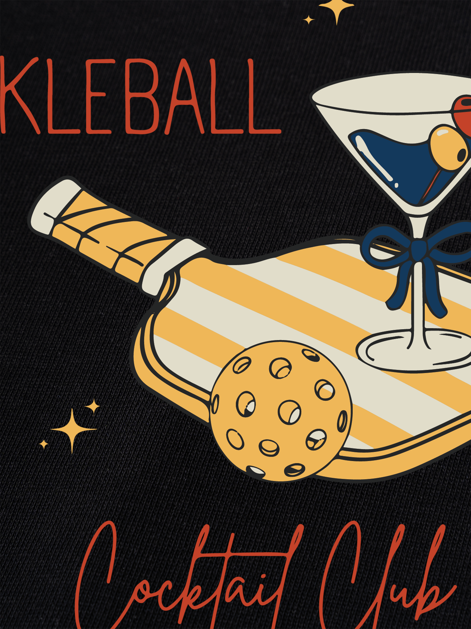 Áo Thun Ringer Relaxed Fit Pickleball Cocktail Club