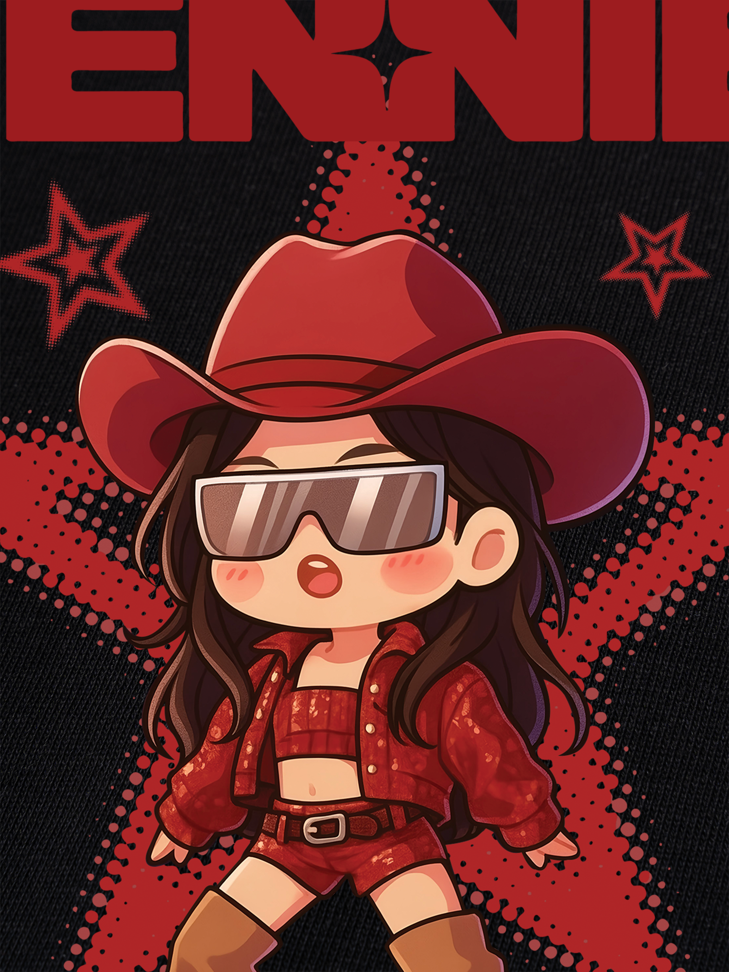 Áo Thun Ringer Relaxed Fit Black Pink Like Jenie