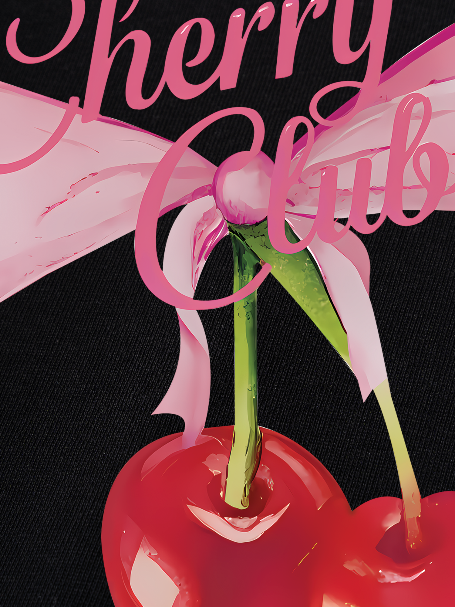 Áo Thun Ringer Relaxed Fit Cherry Club Coquette