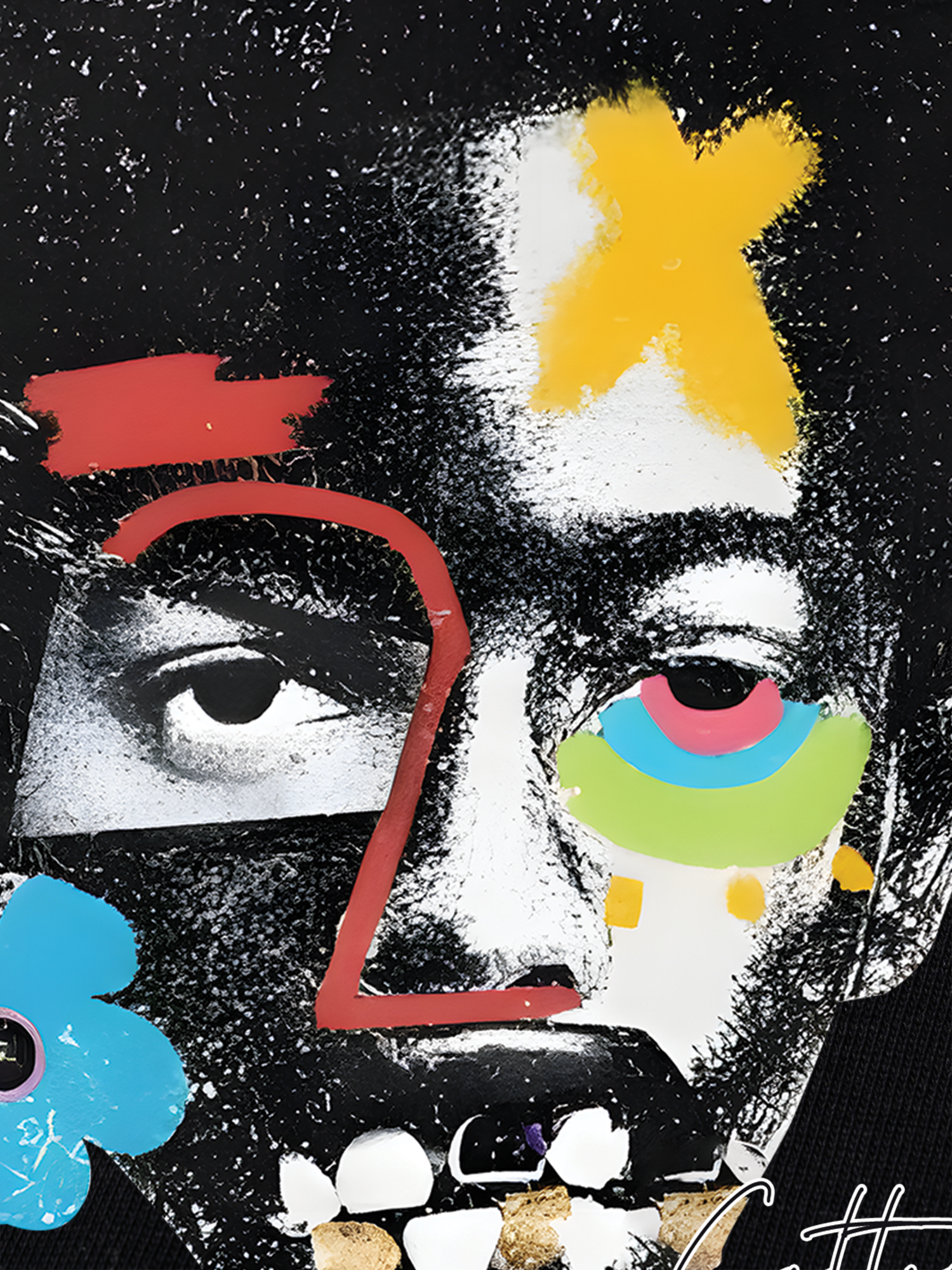 Áo Thun Ringer Relaxed Fit Rapper Multi Element Cotton USA