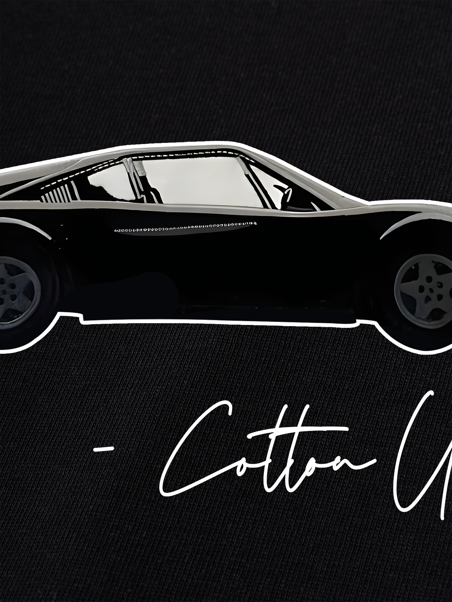 Áo Thun Ringer Relaxed Fit Classic Classic Car Black