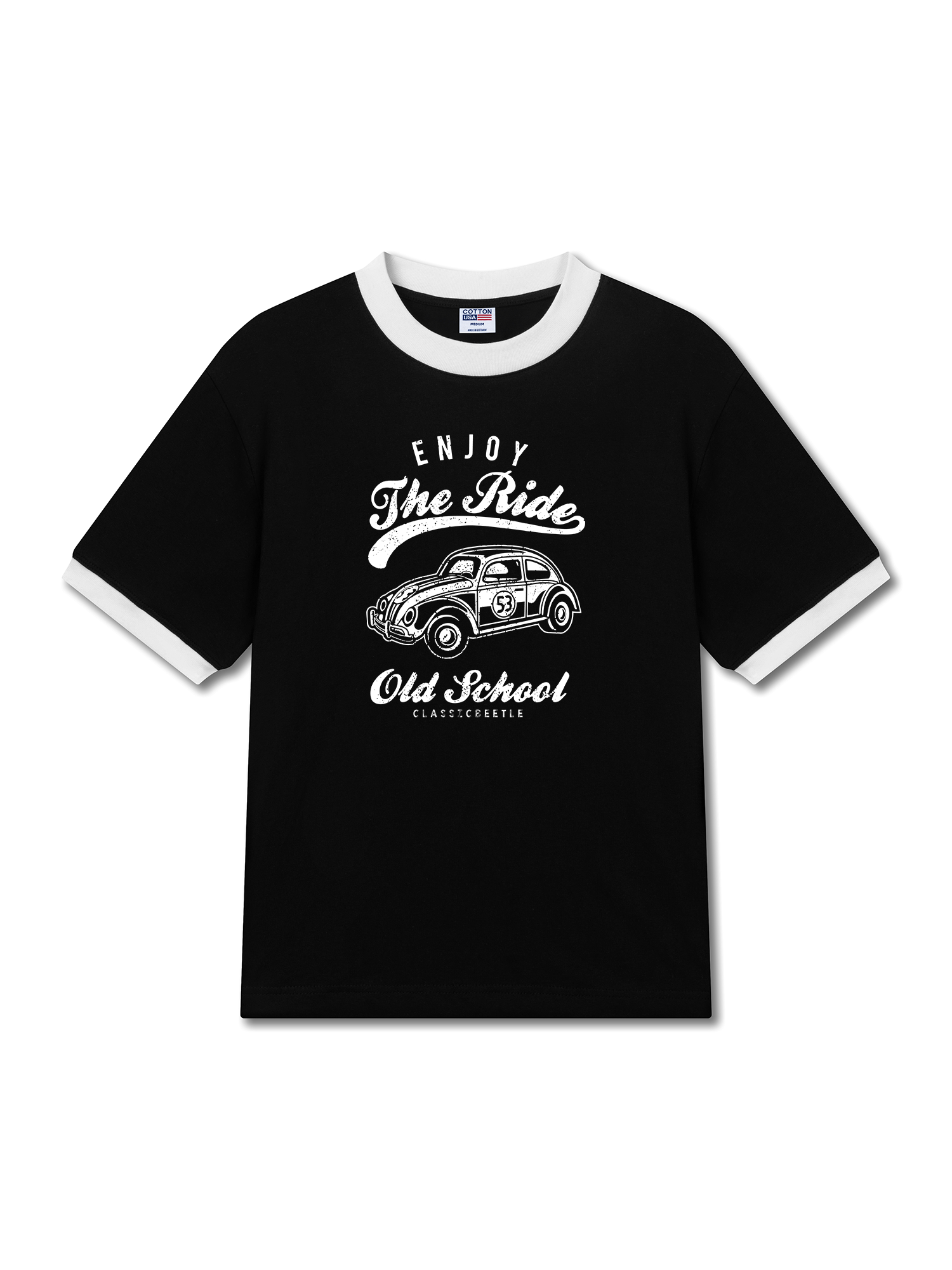 Áo Thun Ringer Relaxed Fit Enjoy the Ride