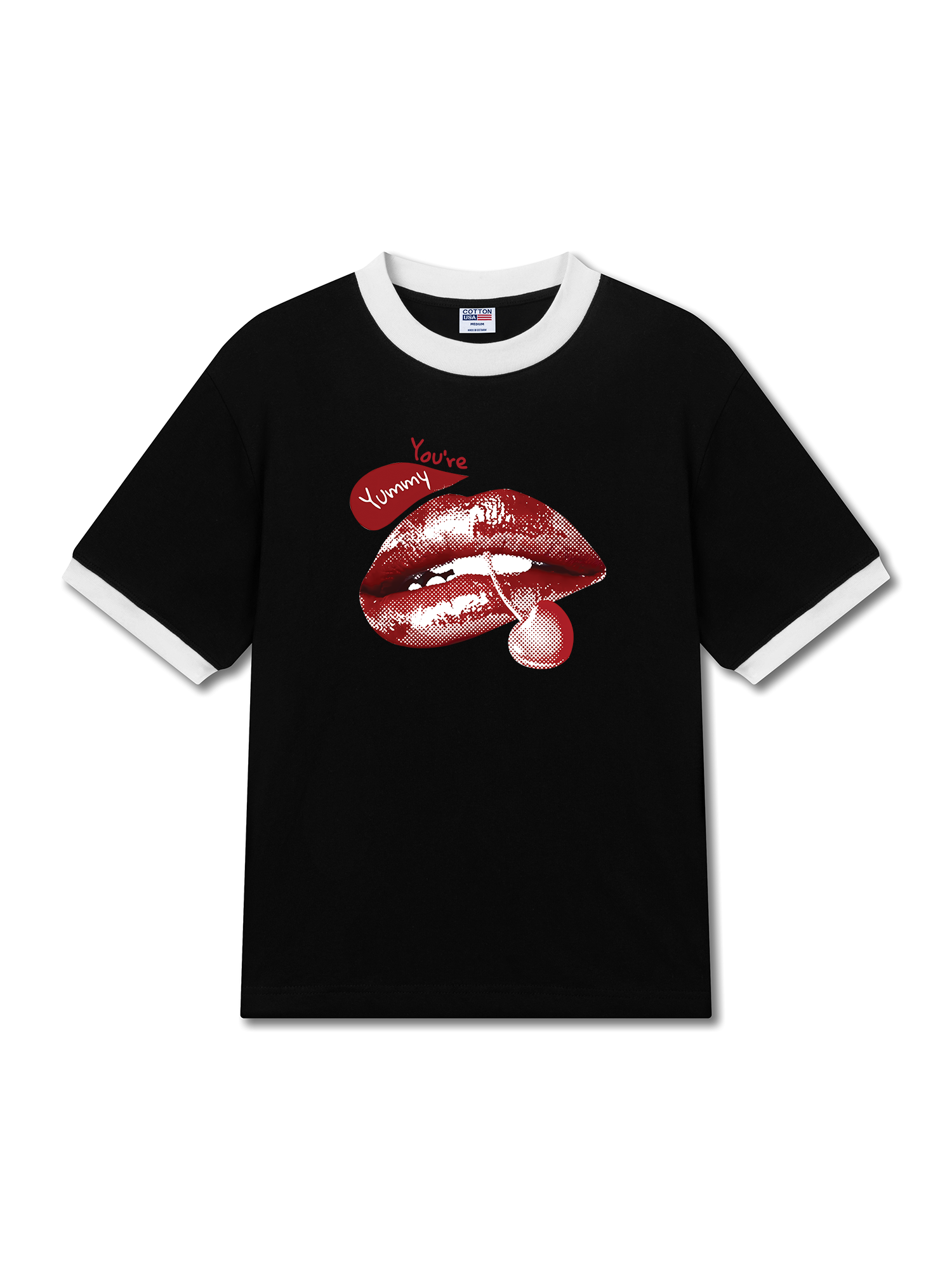 Áo Thun Ringer Relaxed Fit Cherry You_re Yummy