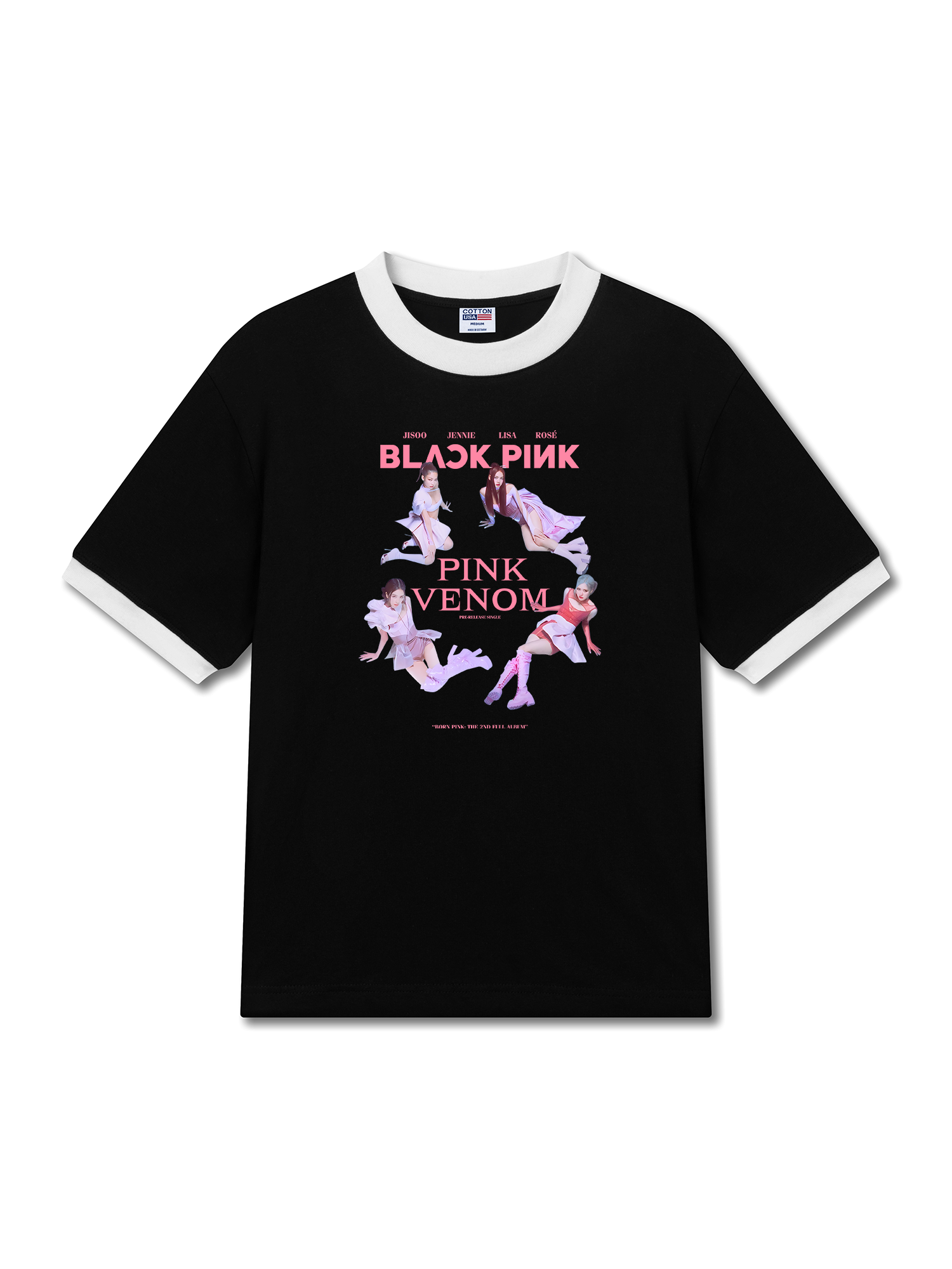 Áo Thun Ringer Relaxed Fit Idols Pink Venom