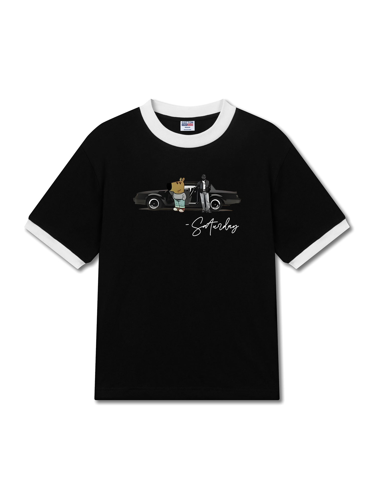 Áo Thun Ringer Relaxed Fit Classic Car Saturday