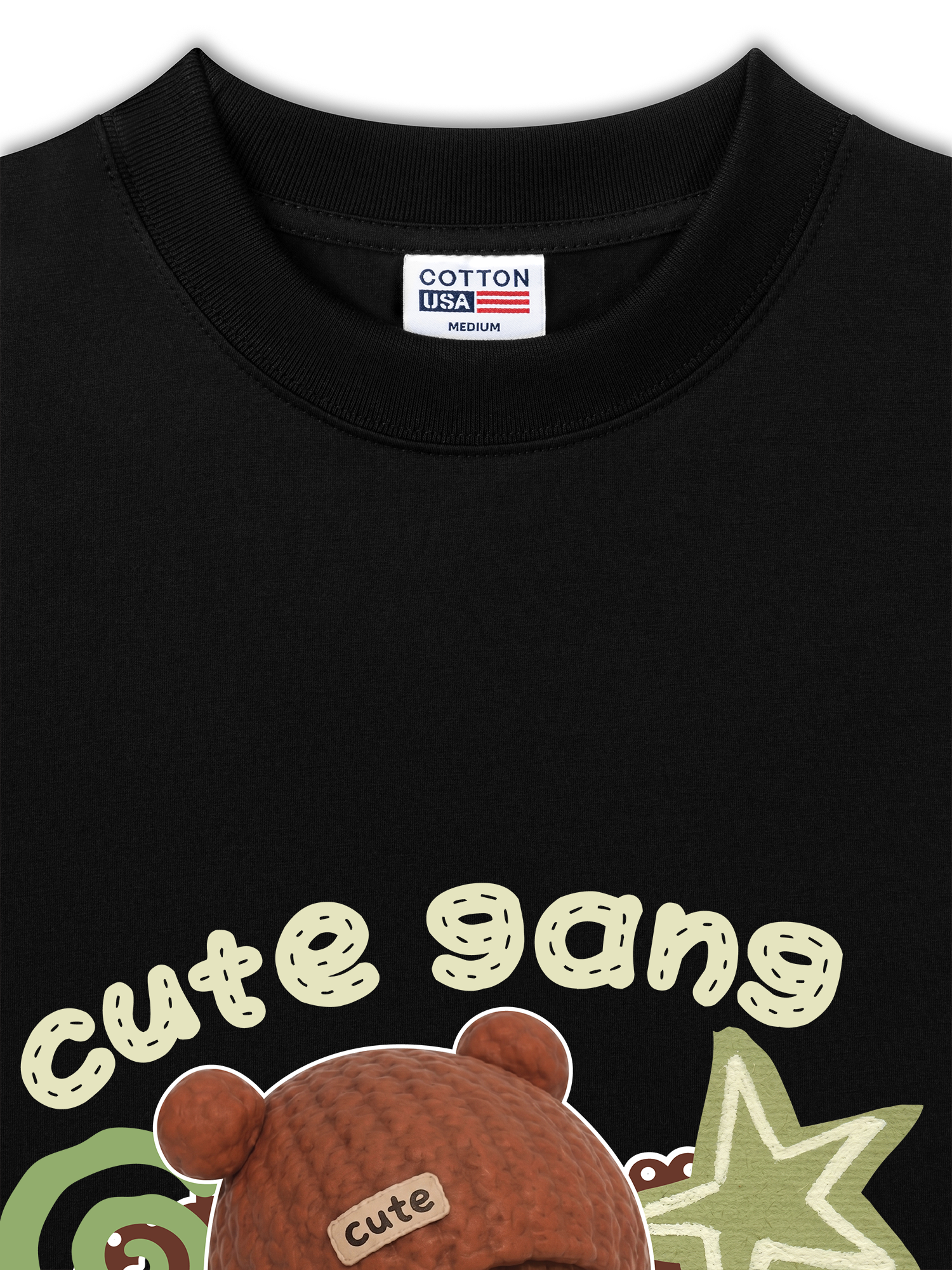 Áo Thun Relaxed Fit Cute Gang