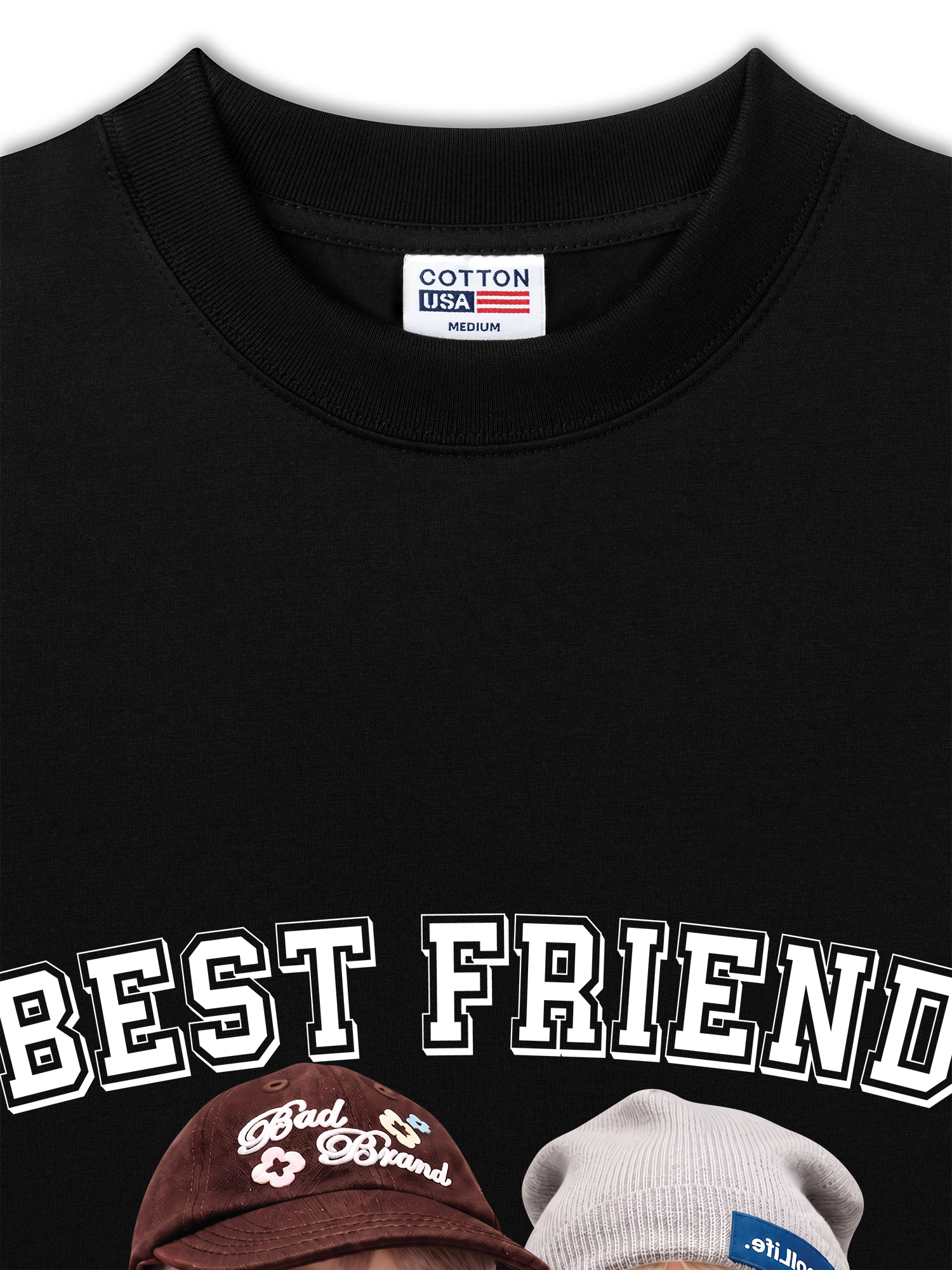 Áo Thun Relaxed Fit Cute Gang Best Friend