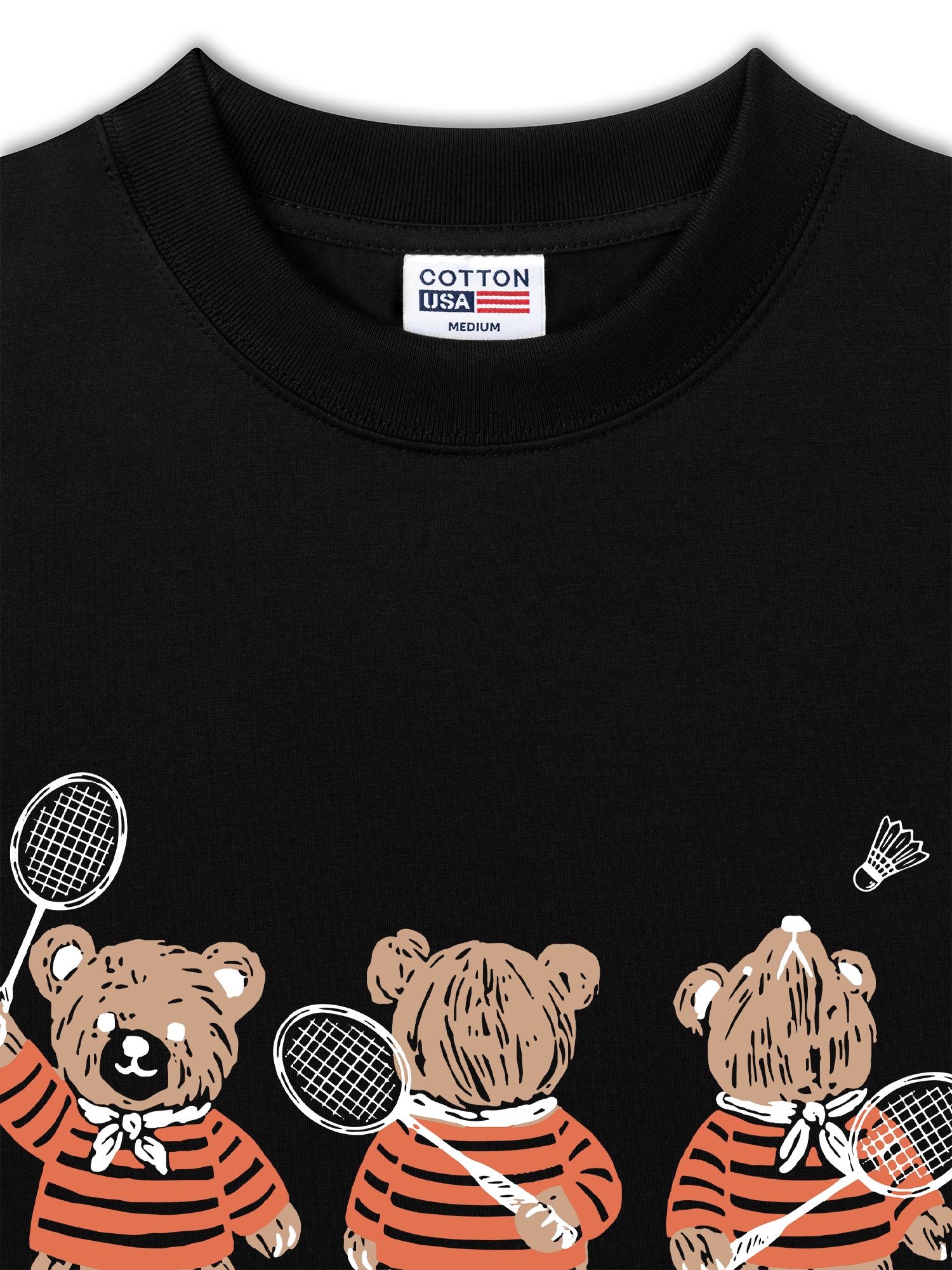 Áo Thun Relaxed Fit Badminton Bears Club