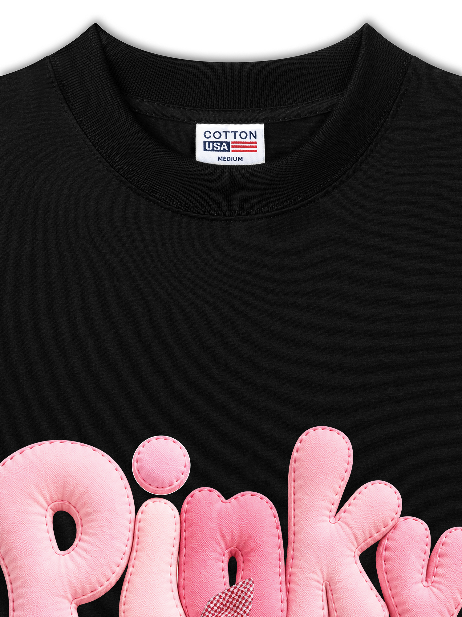 Áo Thun Relaxed Fit Cute Gang Pinky Girl