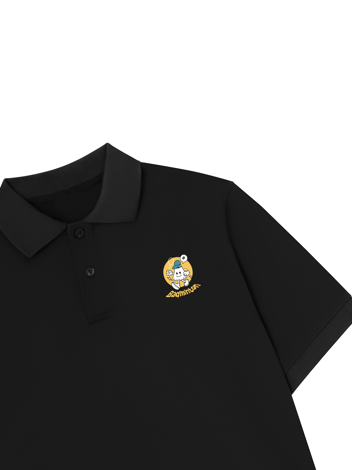 Áo Polo Relaxed Fit Badminton Cartoon