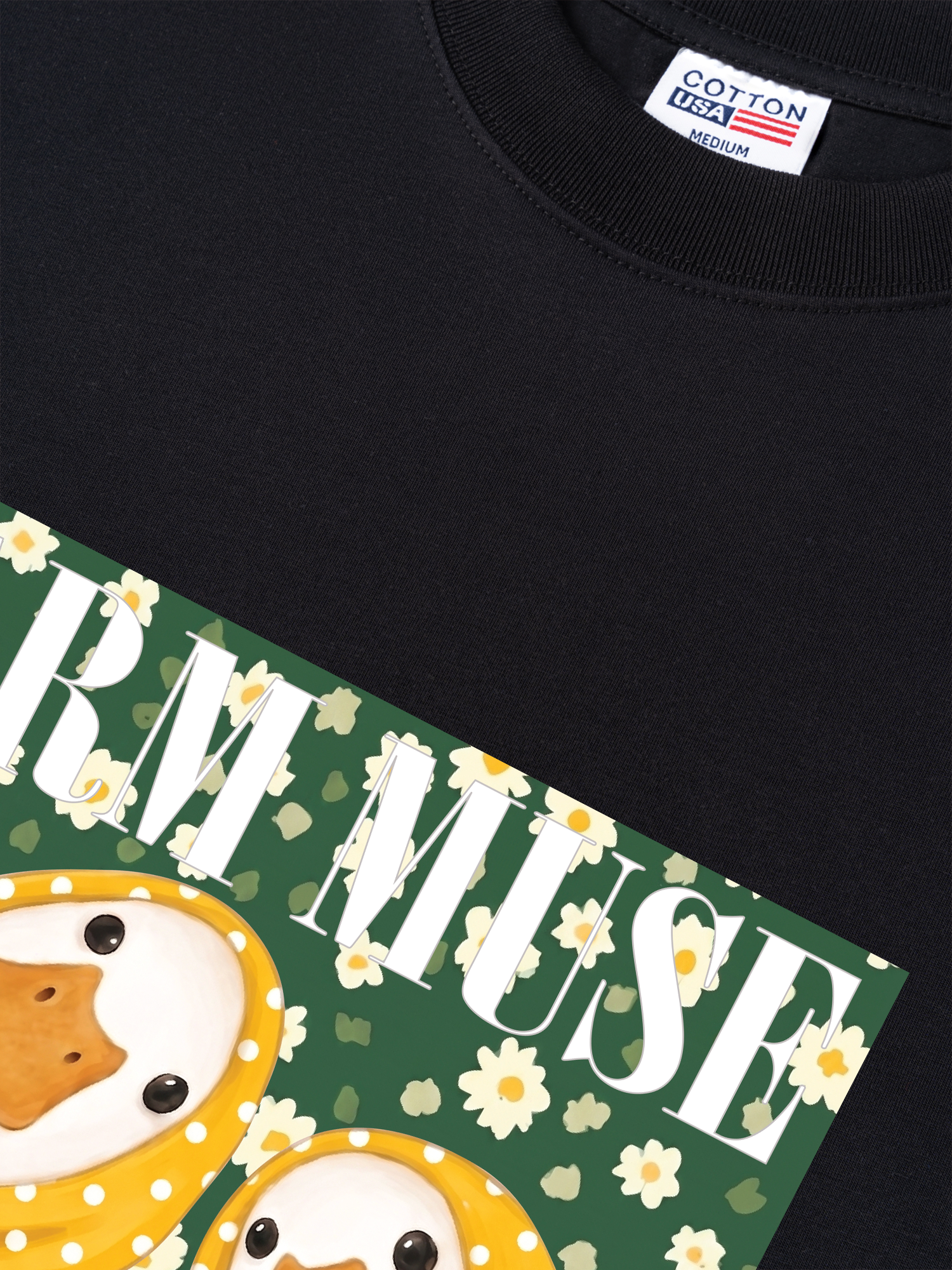 Áo Thun Relaxed Fit Farm Muse Duck Couple