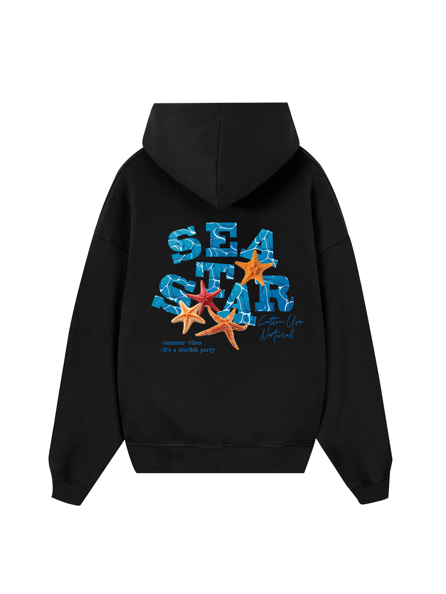 Tropical Starfish Parrty Sea Water Hoodie