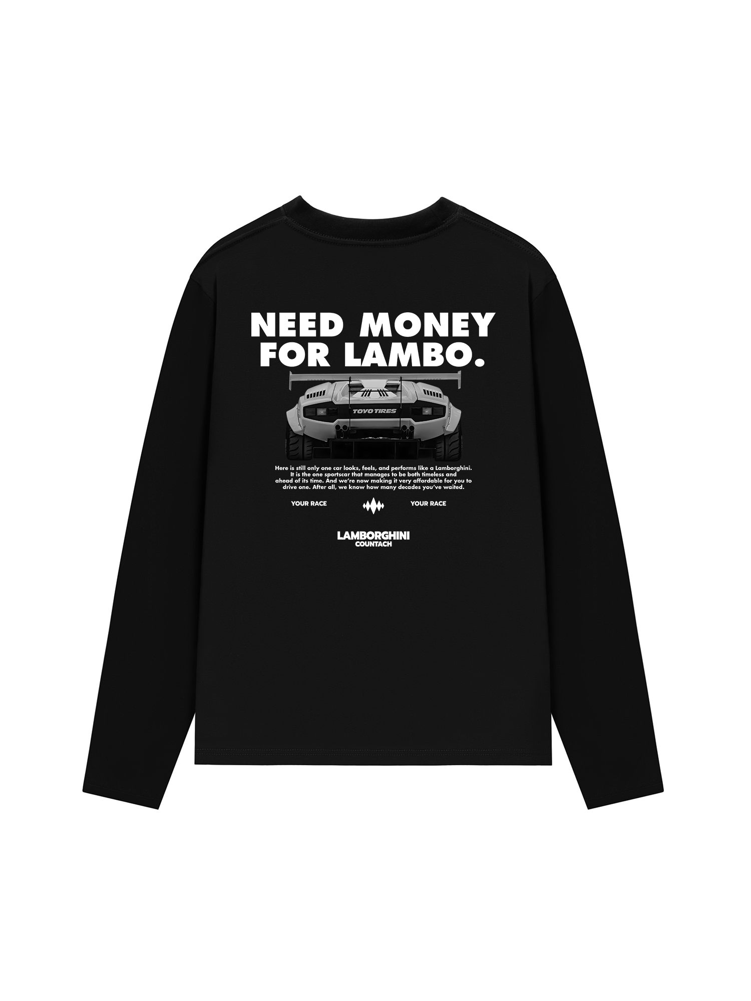 Áo Thun Dài Tay Lamborghini Countach LBWK