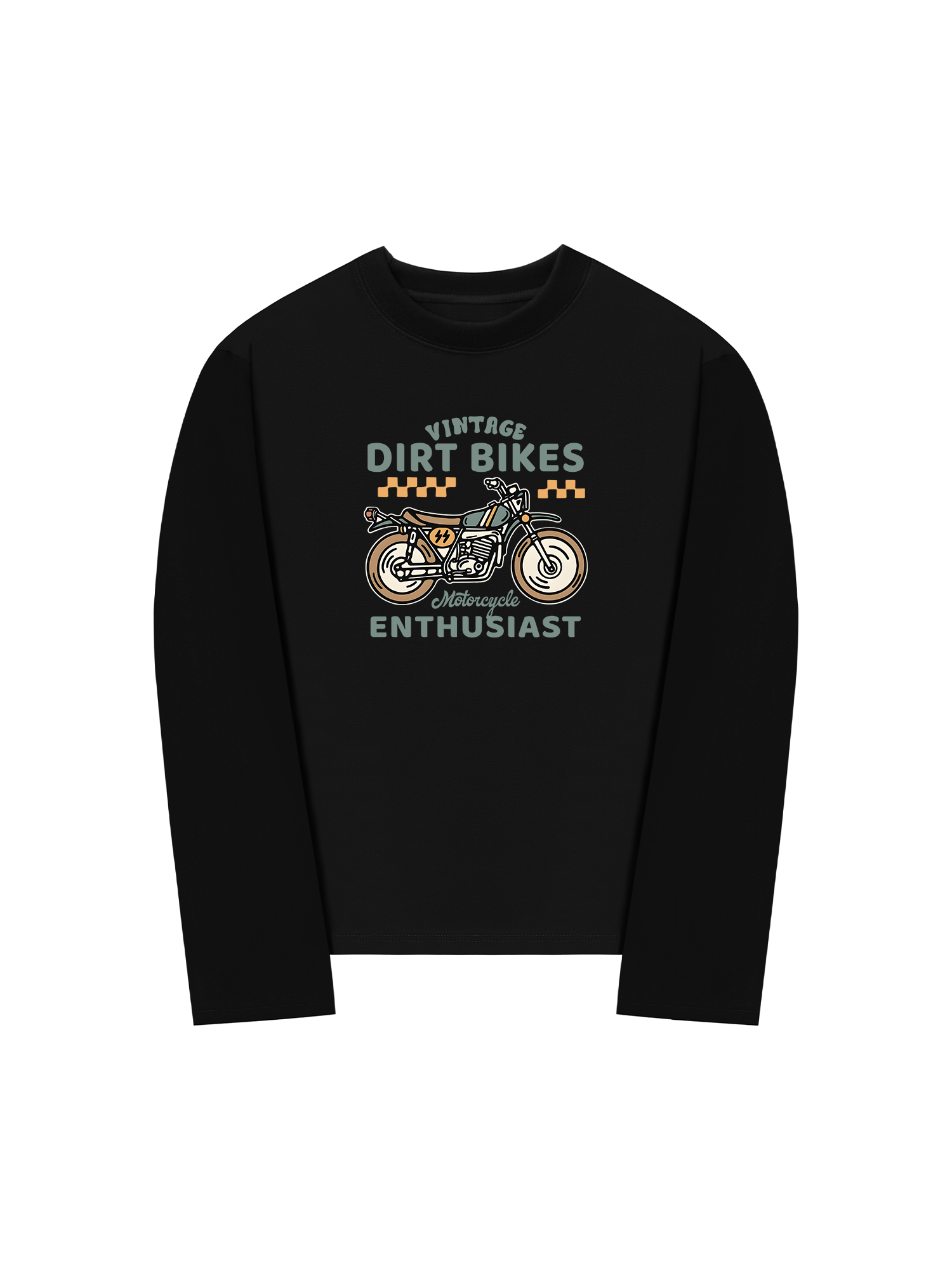Áo Thun Dài Tay Vintage Dirt Bike