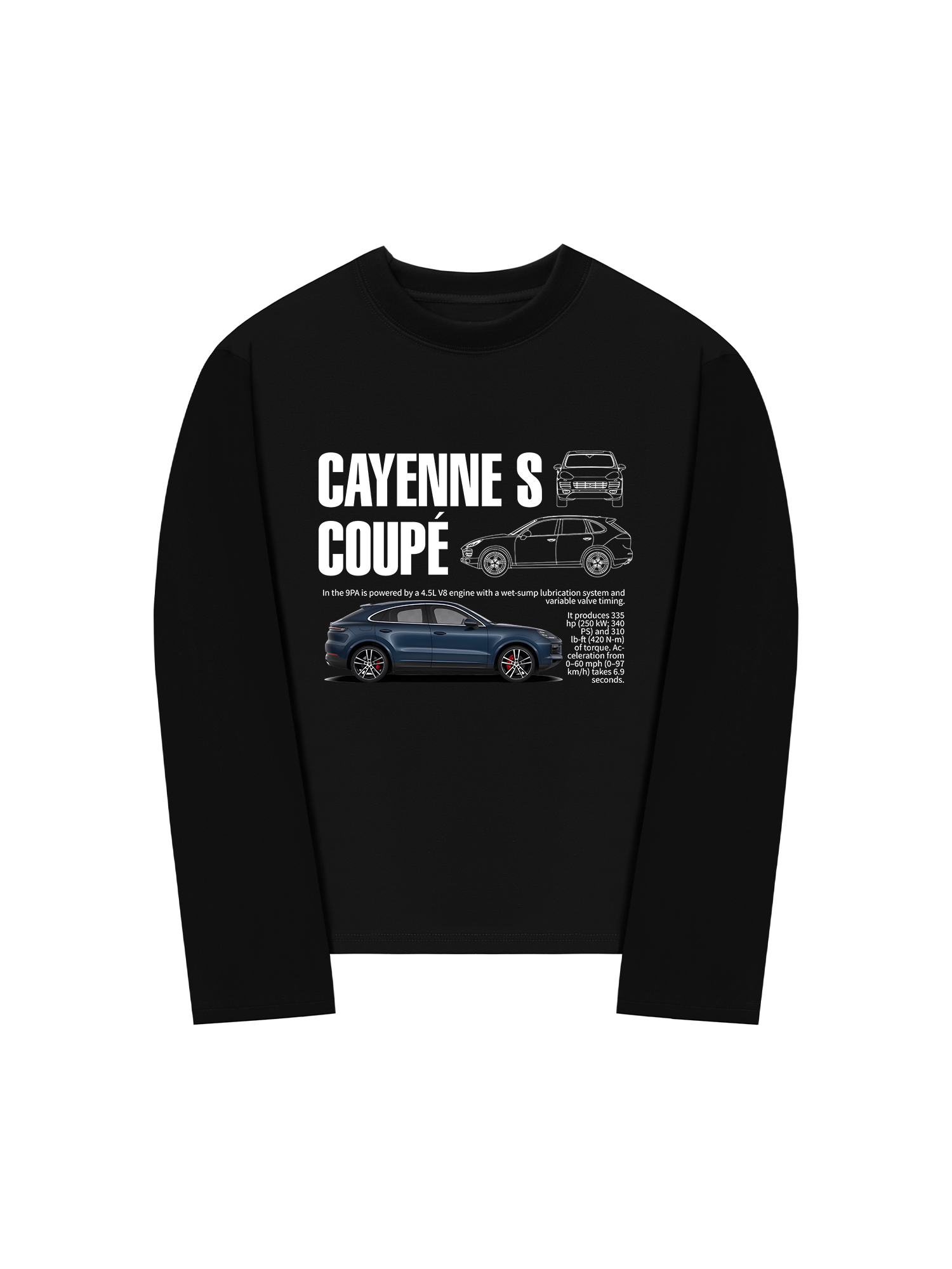 Áo Thun Dài Tay Porsche Cayenne S Coupe Classic